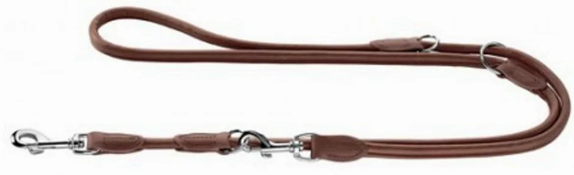 HUNTER Okrągła i miękka niklowa linka treningowa, 10 cm x 200 mm, duża, brązowa Nappa