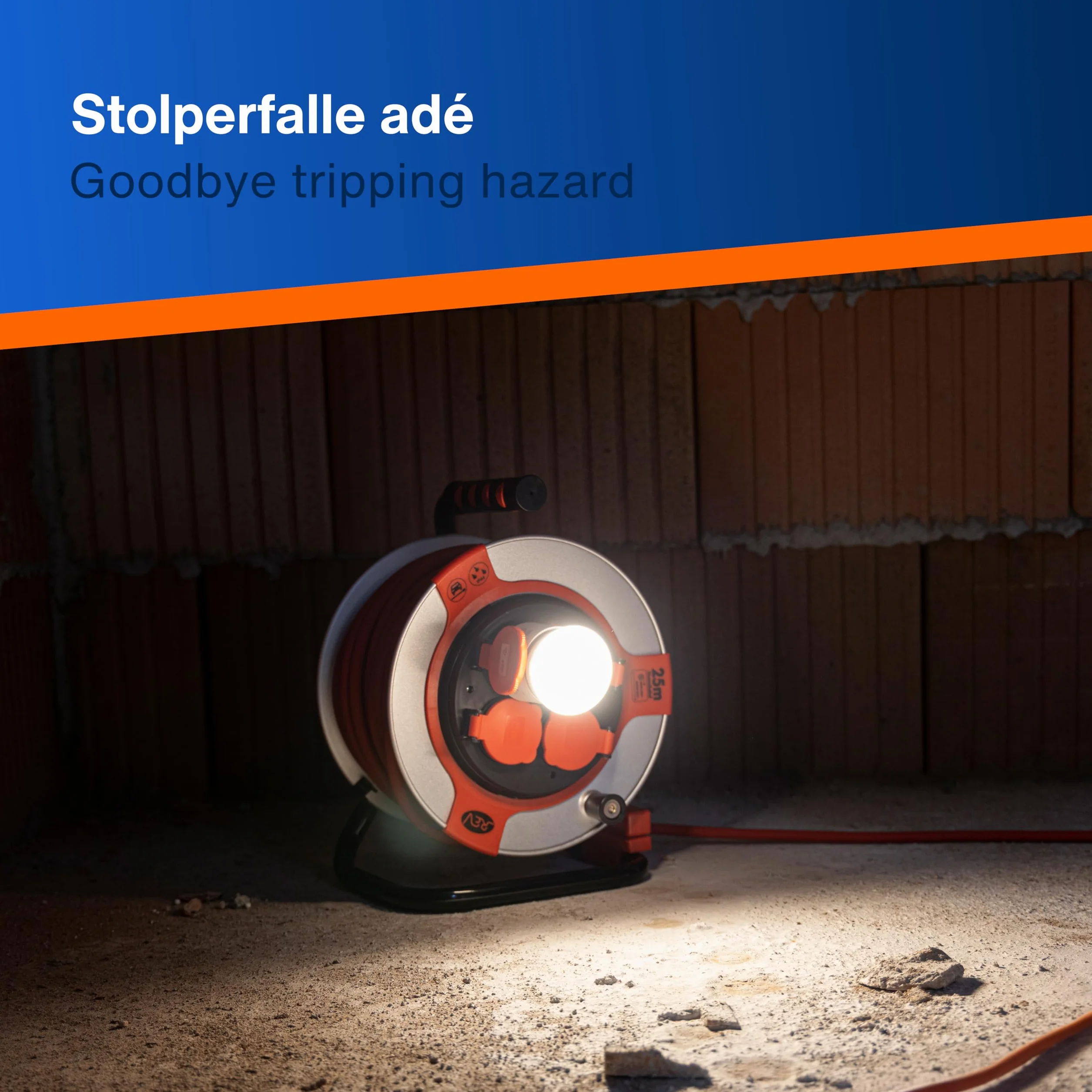 REV Lampa z gniazdkiem elektrycznym 10W 850lm 3000K 4-stopniowe ściemnianie biała