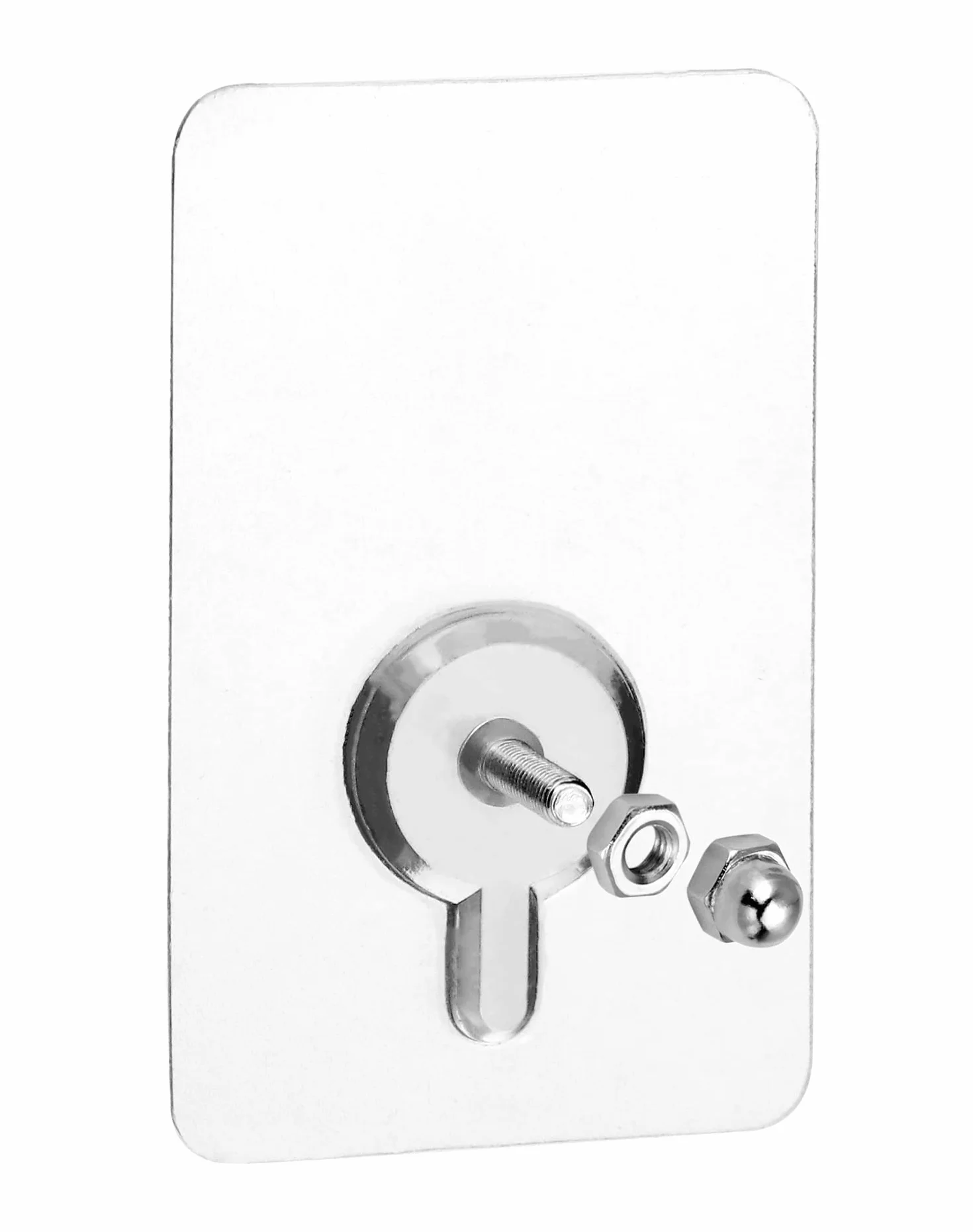 QWORK® 15 sztuk wkręty samoprzylepne do montażu na ścianie - pręt wkręta 14mm - 5 x 8 cm - obciążenie 10 kg - klejenie i wiercenie