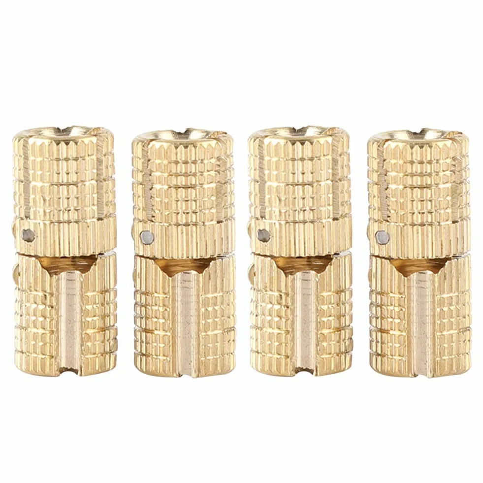Eastbuy Zawias beczki - 4 cz??ci/pakiet mied? mosi?dz szafka pude?ko pude?ko na prezent ukryty zawias beczki 8 mm k?t otwarcia 180°