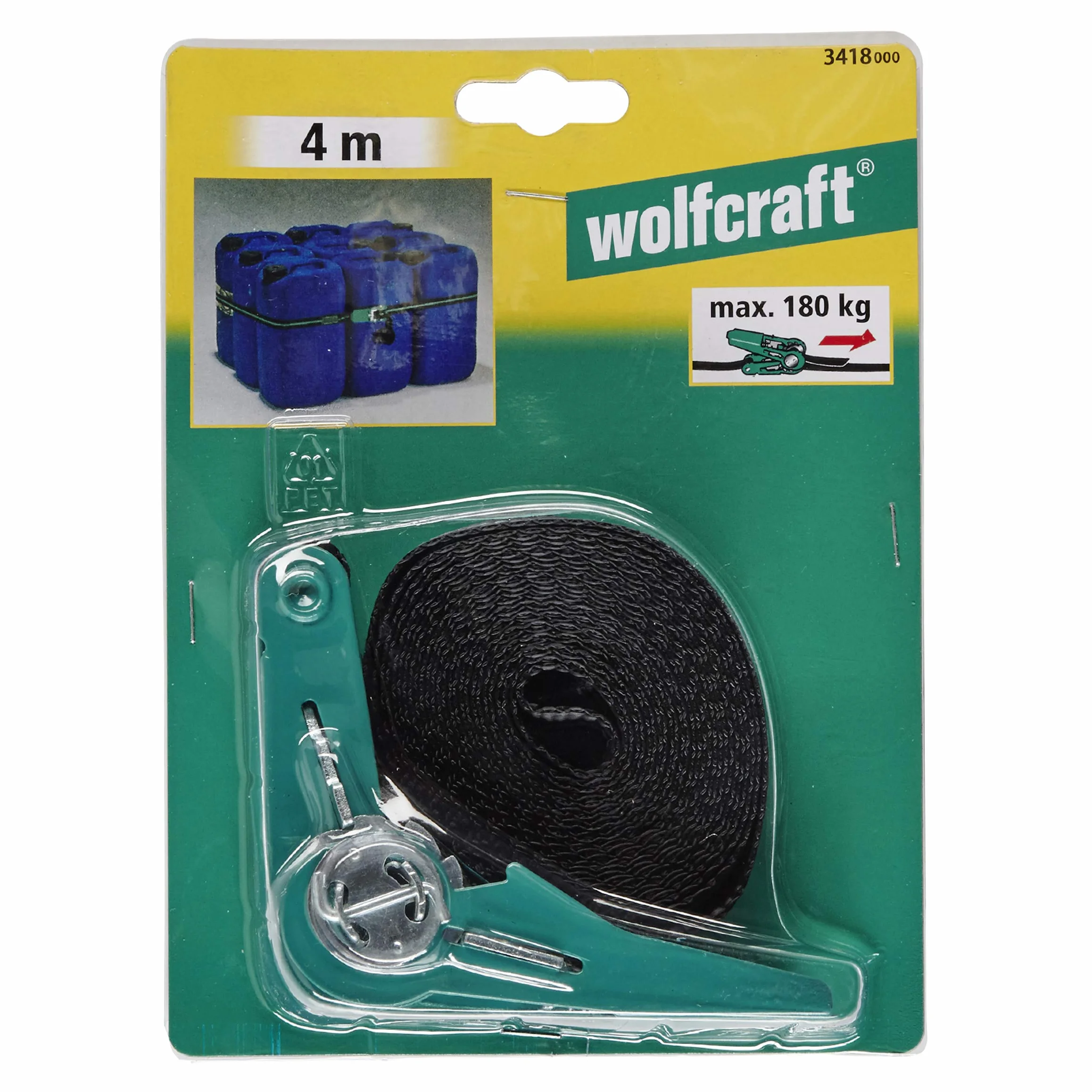 wolfcraft Grzechotka Tie-Down I 3418000 I do mocowania, dokręcania i wiązania