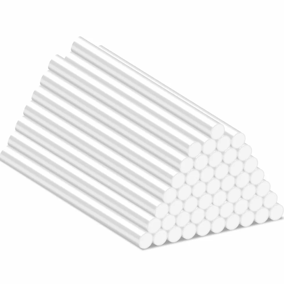 Ainiv 50 sztuk pałeczek do klejenia na gorąco, 7mm x 100mm przezroczyste sztyfty do klejenia na gorąco, szybkoschnące wkładów na gorący klej do zrób to sam, uszczelnianie, dekoracje świąteczne