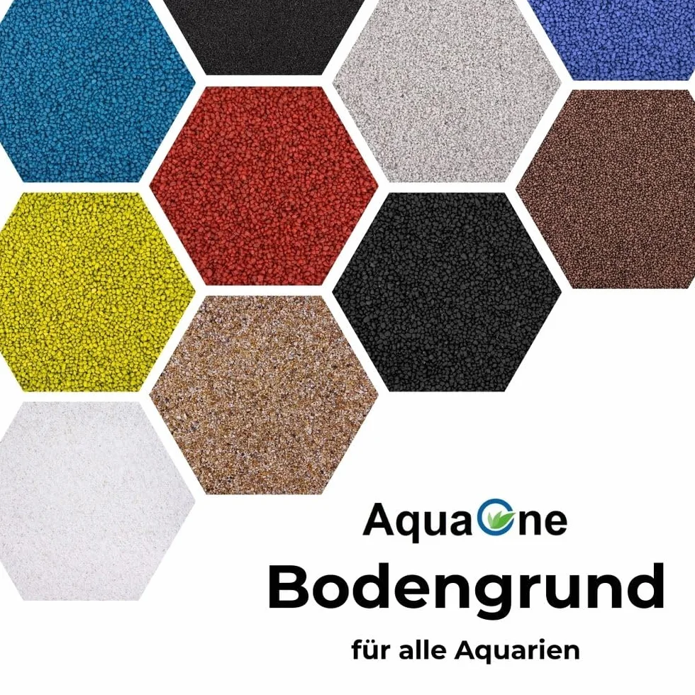 AquaOne Żwir do akwarium, 20 kg, brązowy 1,6-2 mm, żwir akwariowy, jakość premium, żwirek kwarcowy, zaokrąglone ziarno, żwir do akwarium, dekoracja do akwarium
