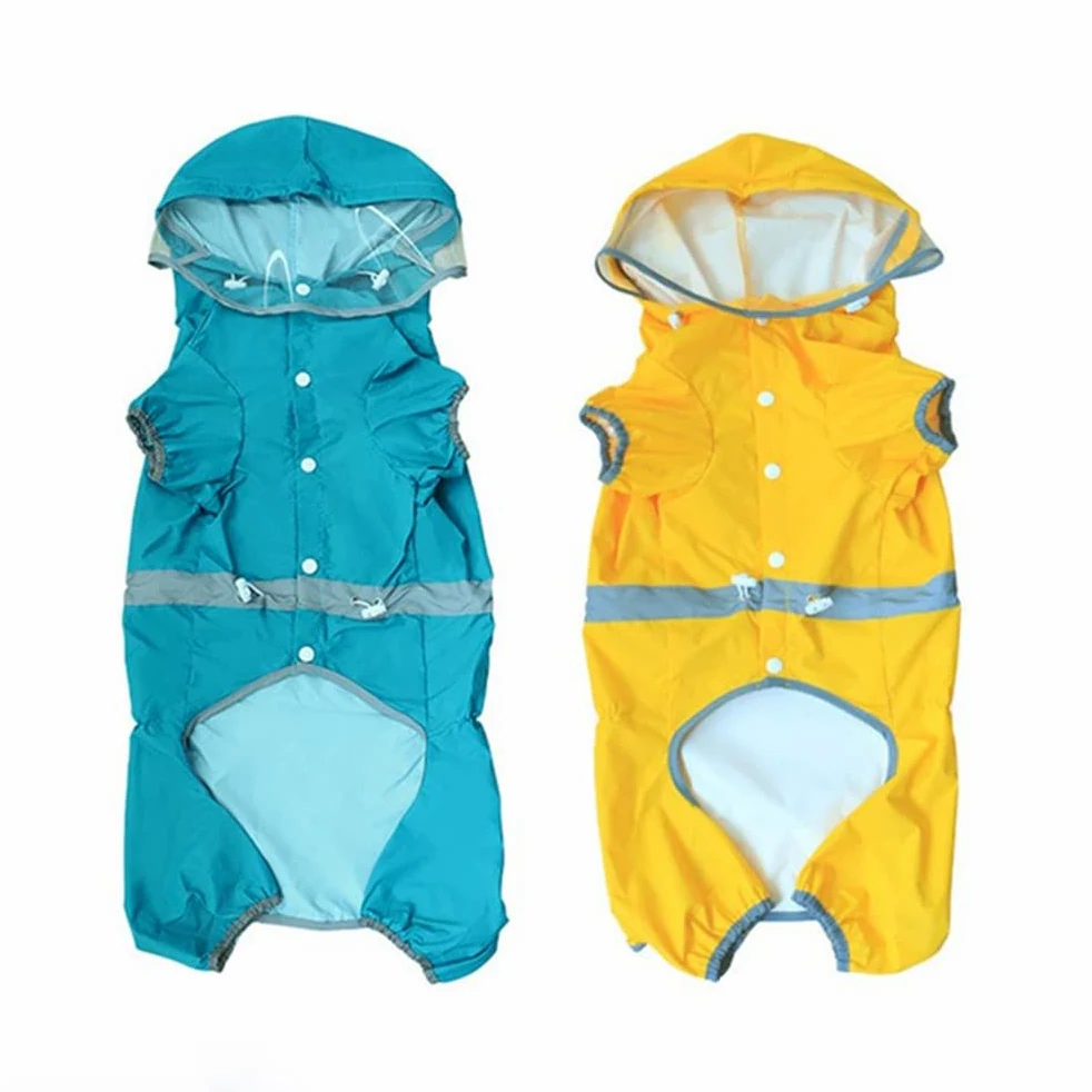 Ubranka dla psów przeciwdeszczowych dla małych i średnich psów Kurtka wodoodporna Płaszcz przeciwdeszczowy Outdoor Pet Supplies,Płaszcz przeciwdeszczowy dla psa(Yellow,XXL)