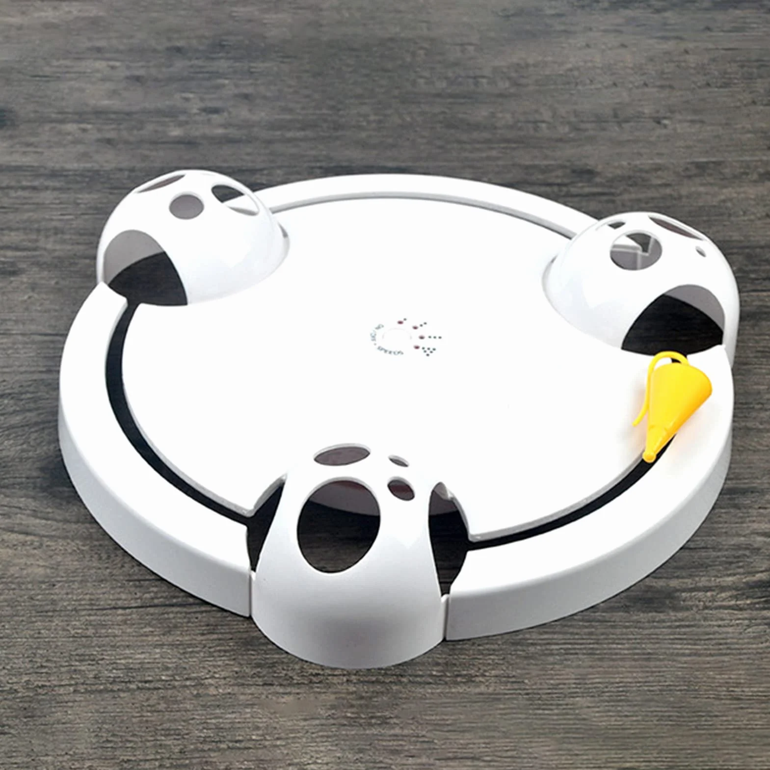 BUYTER Interaktywny gramofon dla kota Obrotowa zabawka Puzzle elektryczne Catch Mouse Play Plate