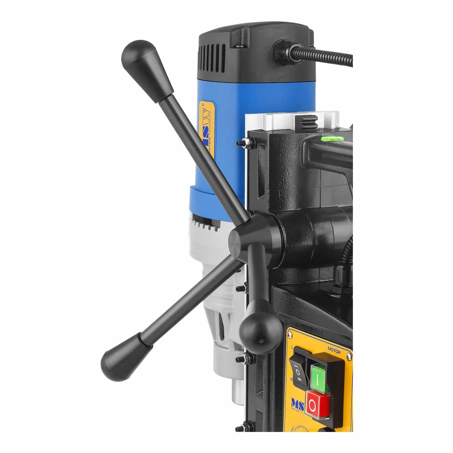 MSW Wiertarka magnetyczna Wiertarka rdzeniowa Frezarka Kolumna elektromagnetyczna MSW-MD32-ECO (1300 W, 600 obr./min, średnica rdzenia do 35 mm, maks. głębokość 50 mm)