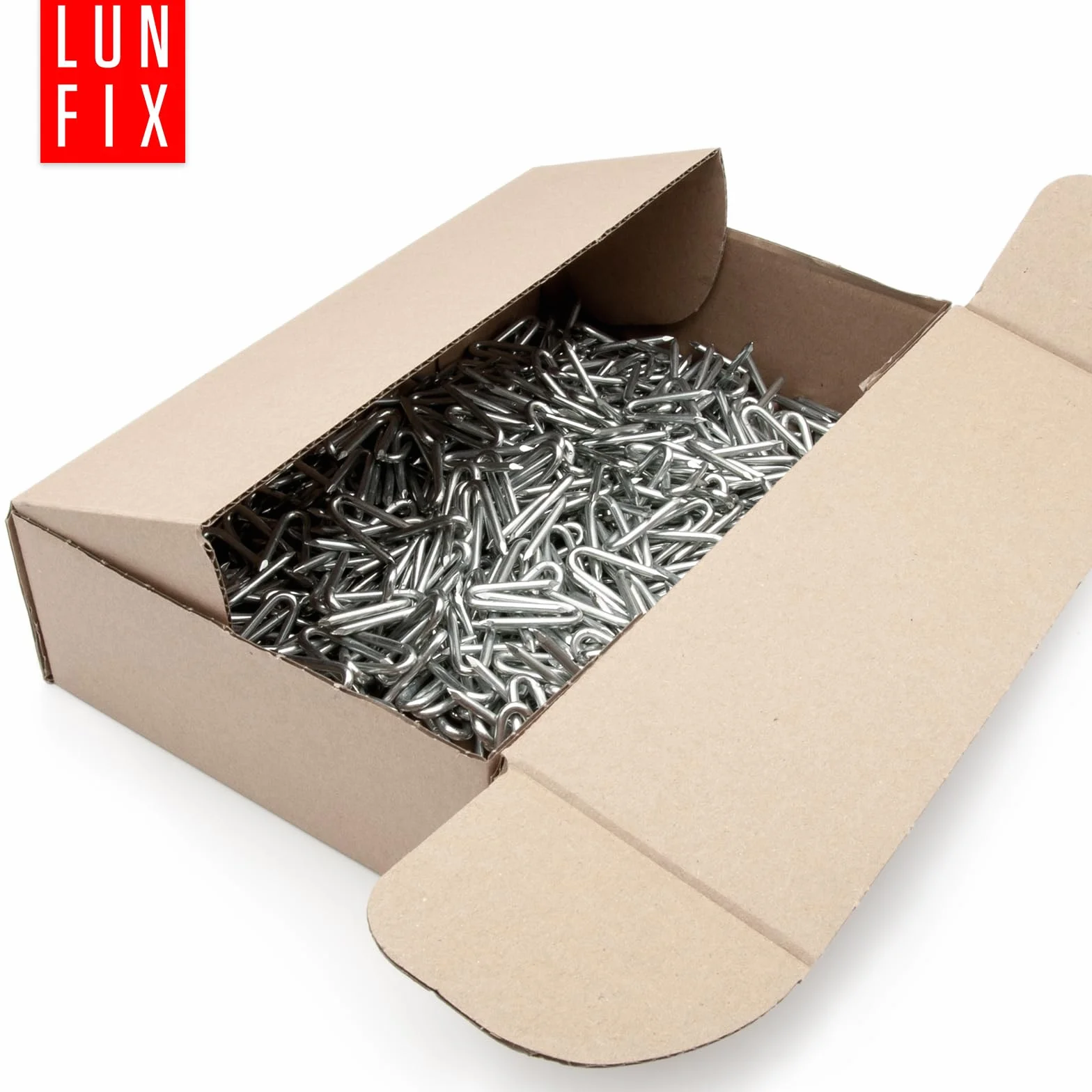 Zszywki 3x30 mm ocynkowane, gwoździe zszywkowe U Haki gwoździe do budowy ogrodzenia, stalowe zszywki klamry do siatki drucianej, płot z desek, płot przeciwdziki, mocowanie płotu 1 kg (ok. 305