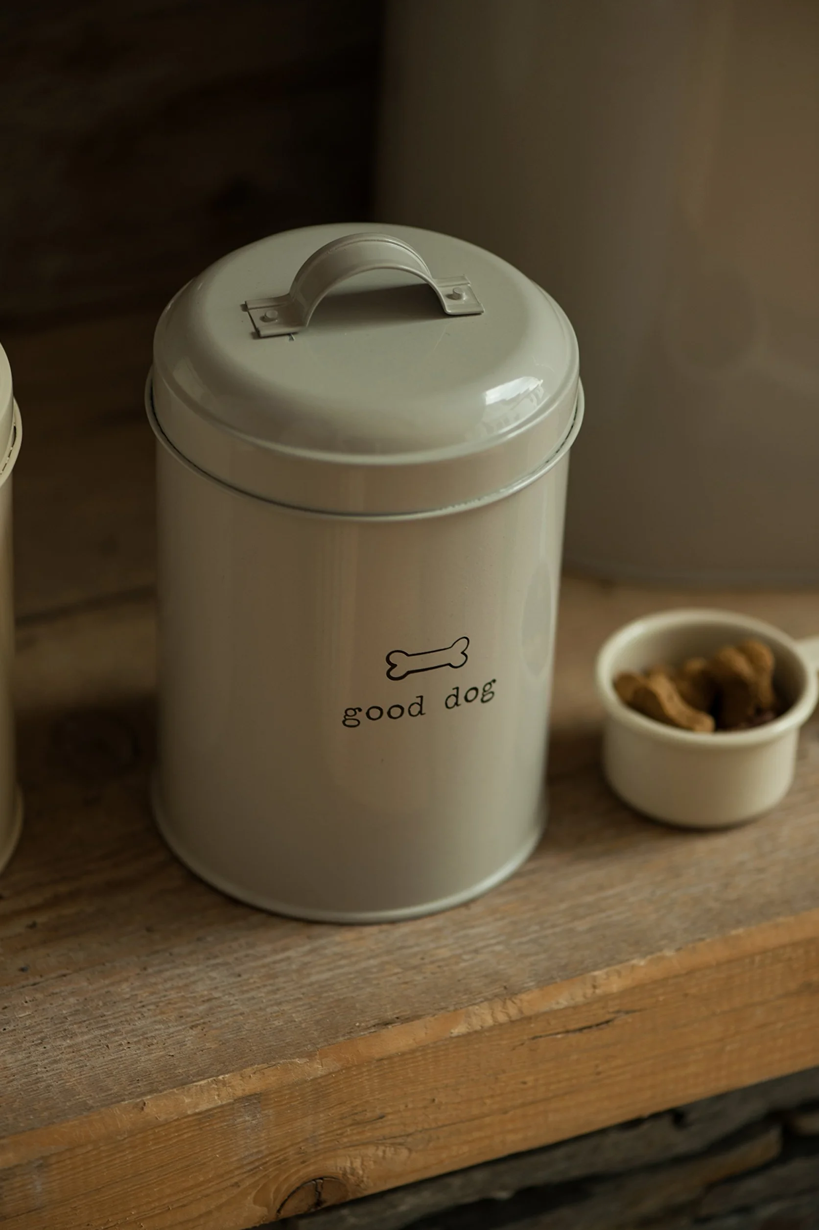 Premier Housewares Adore zwierzęta domowe dobry kanister do przechowywania karmy dla psów, 1,2 l - naturalny