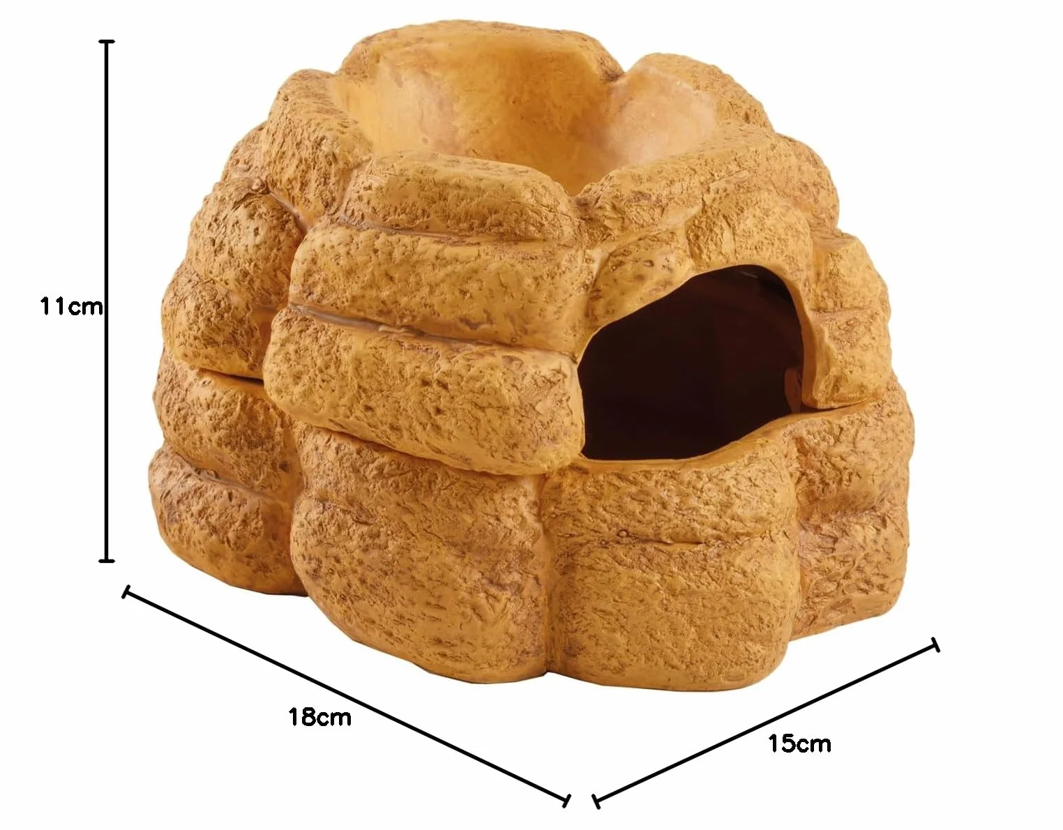 Exo Terra Big Rock Medium ceramiczna jaskinia z pokrywką