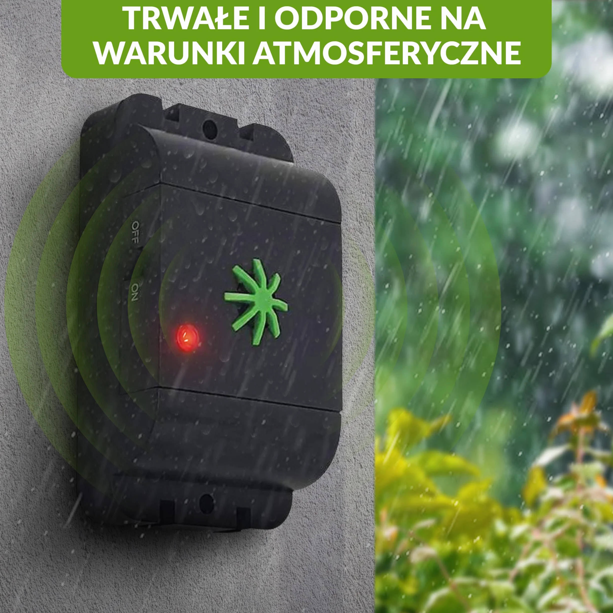 ISOTRONIC Ultradźwiękowy odstraszacz kotów i psów, 3 sztuki, wodoodporny, wysoka częstotliwość