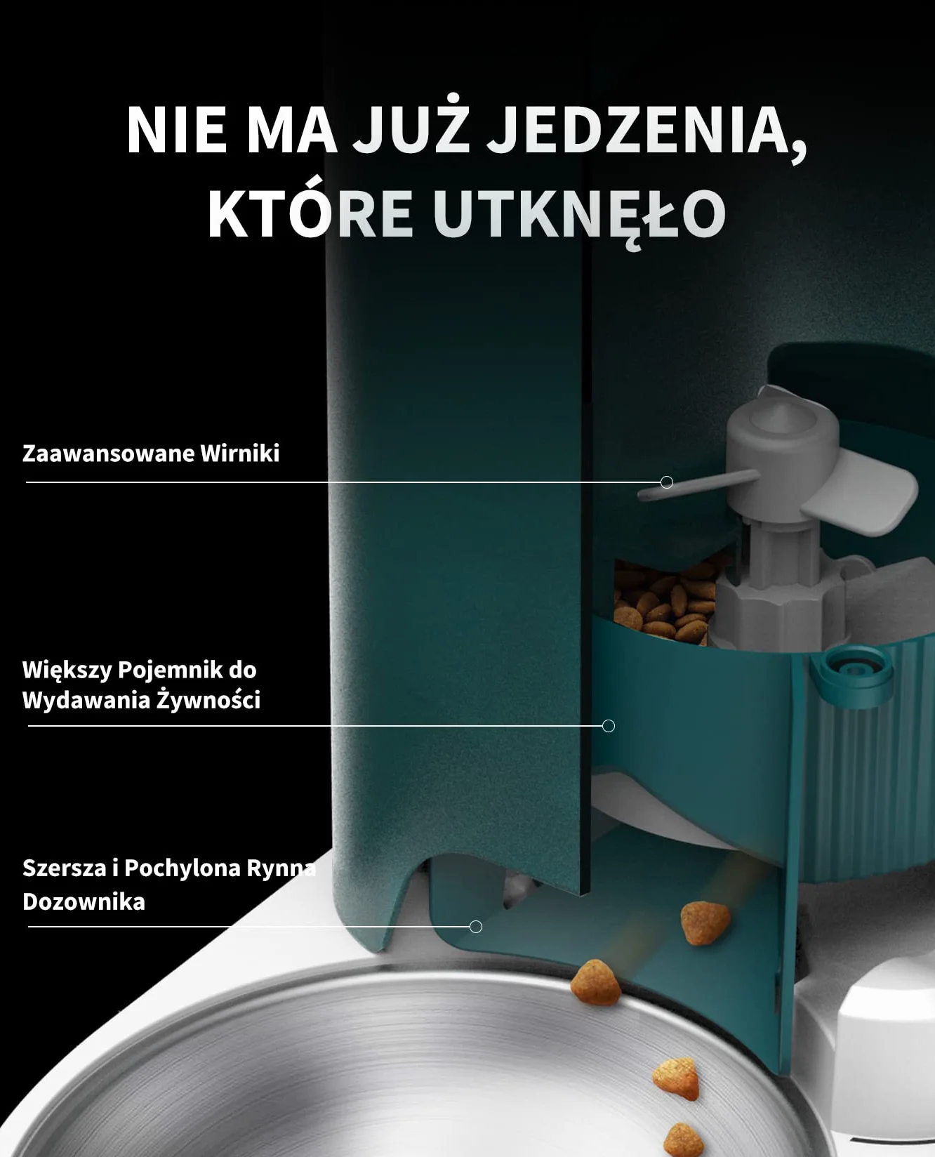 PETKIT Automatyczny Dozownik Karmy dla Kotów i Psów, 2.4G WiFi, 3L Automatyczny Podajnik Karmy dla Kotów, Kontrola APP, 1-10 Posiłków, Miska ze Stali Nierdzewnej, Kabel USB (Mlecznobiały)
