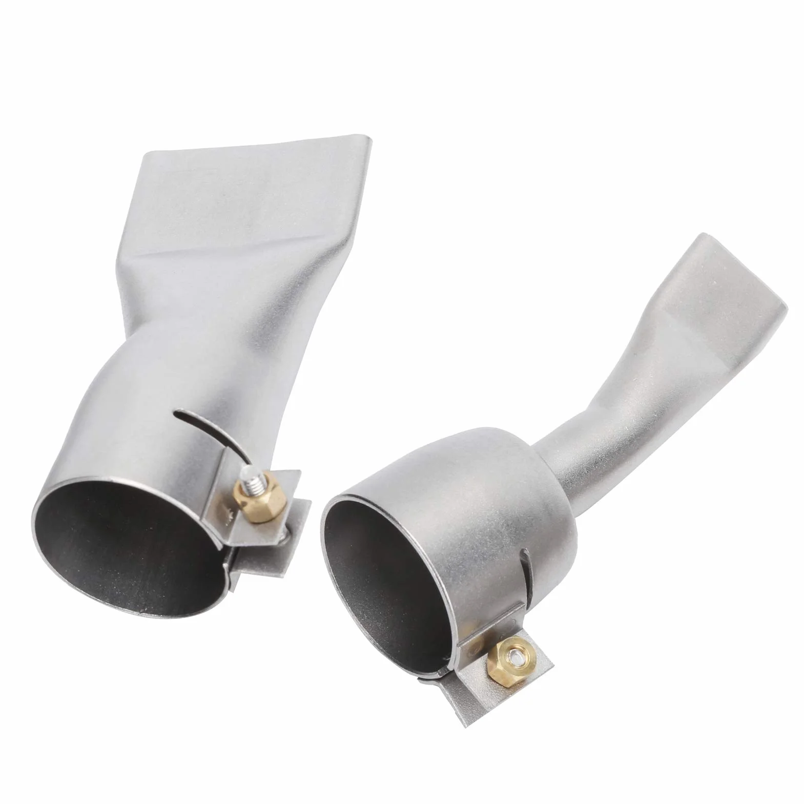 Płaska dysza do pistoletu na gorące powietrze 20 mm 40 mm ze stali nierdzewnej 2 sztuki