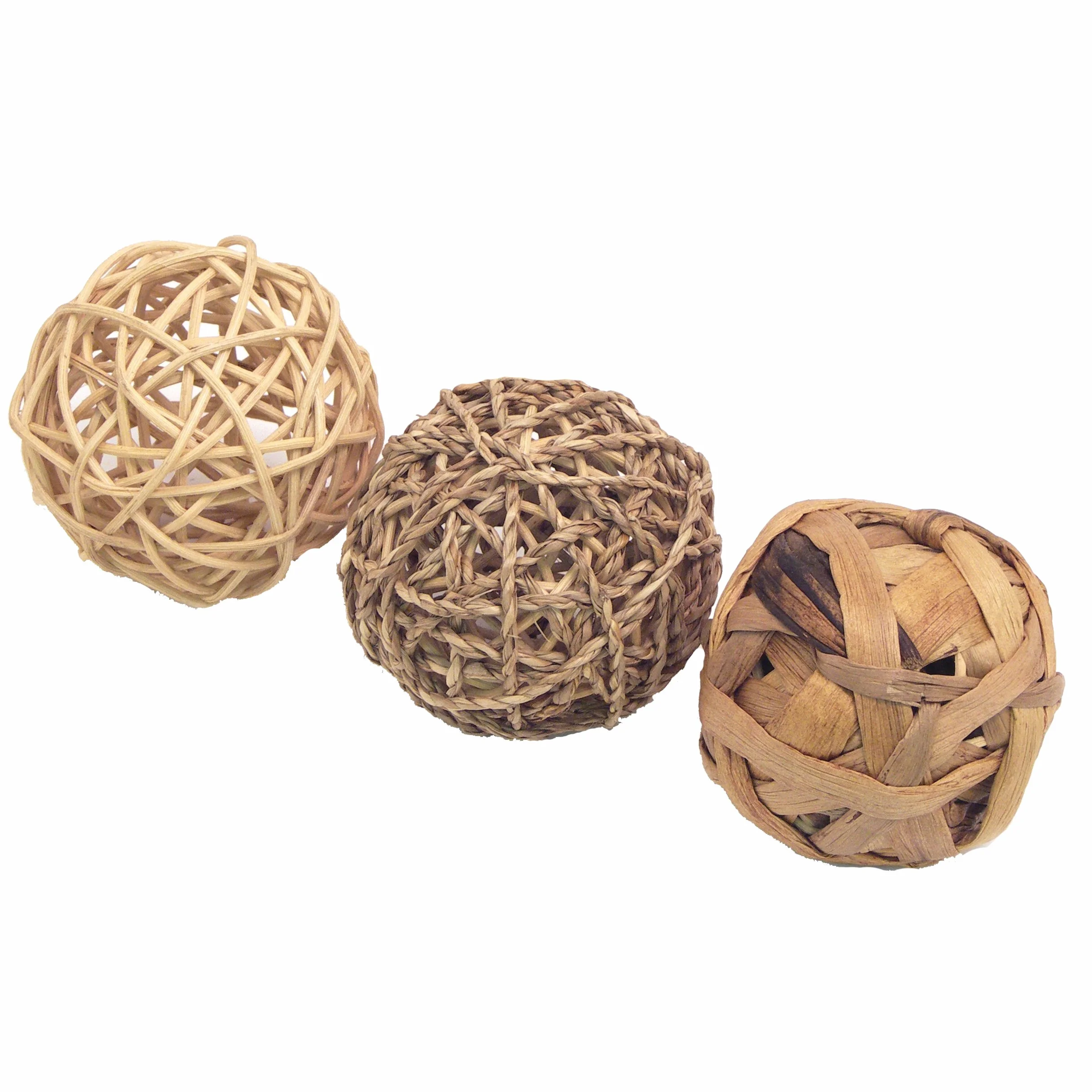 Rosewood Naturals Trio zabawnych piłek dla małych zwierząt