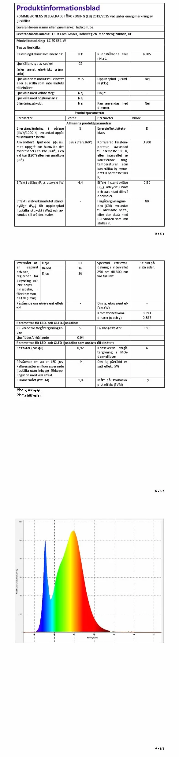 ledscom.de Słupek oświetleniowy PODEL do zastosowań zewnętrznych, 39 cm, antracyt, 2 gniazda, z żarówką G9, 596 lm, biały