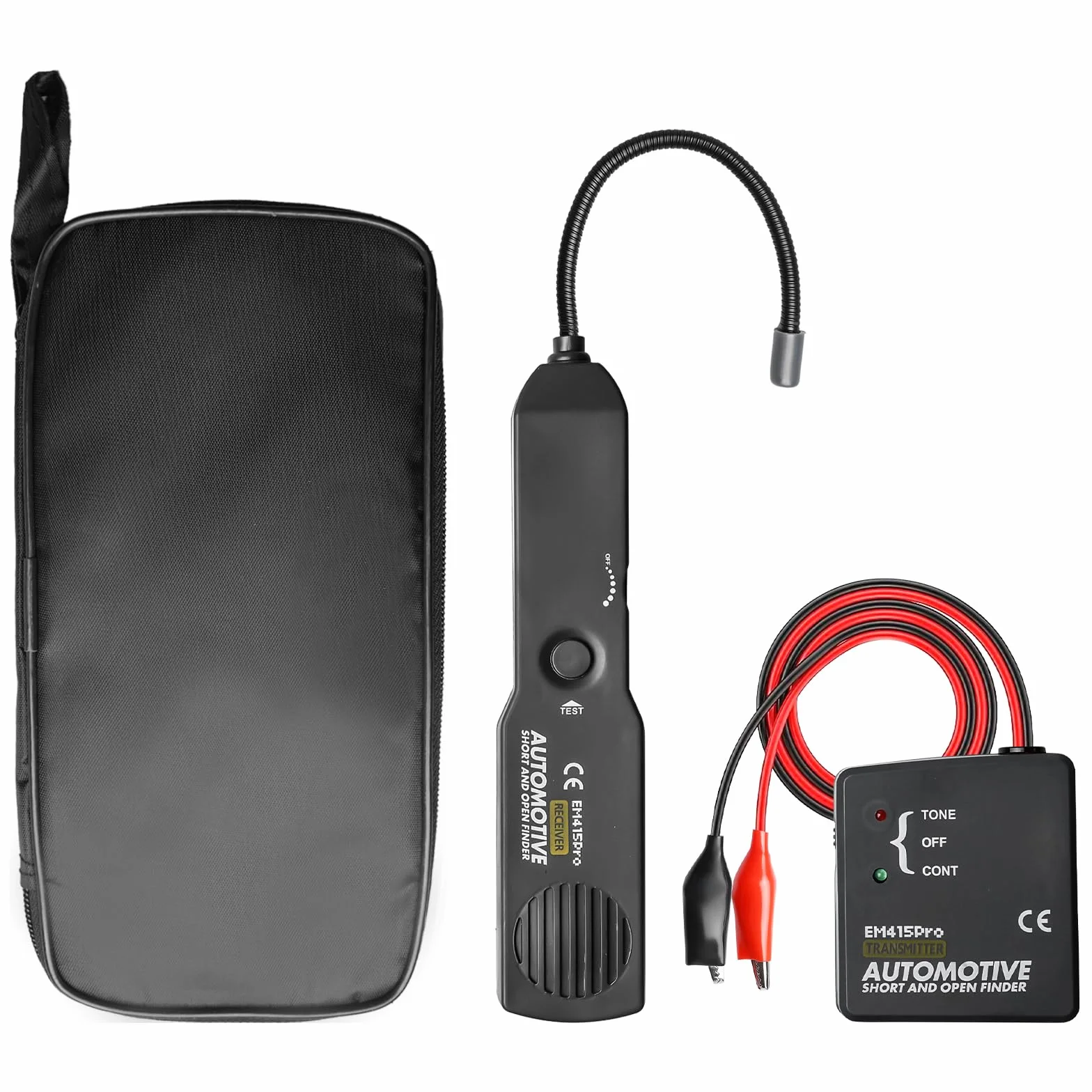 Wyszukiwacz przewodów i generator dźwięku, Cable Tracker Multifunctional tester sieci, tester kabli, identyfikuj przewody i przetestuj przepływ przewodów telefonicznych RJ11 (czarny)