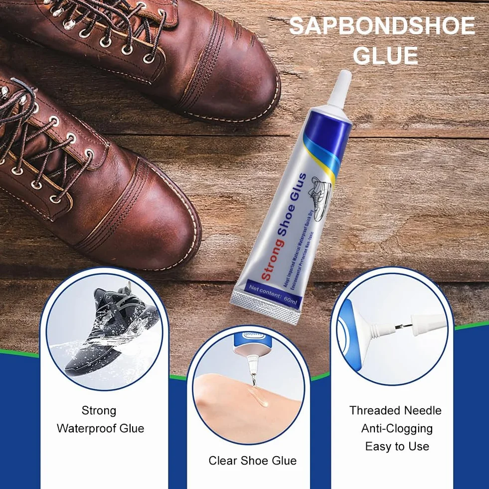 Klej do Butów Wodoodporny Przezroczysty 60 ml 2PCS