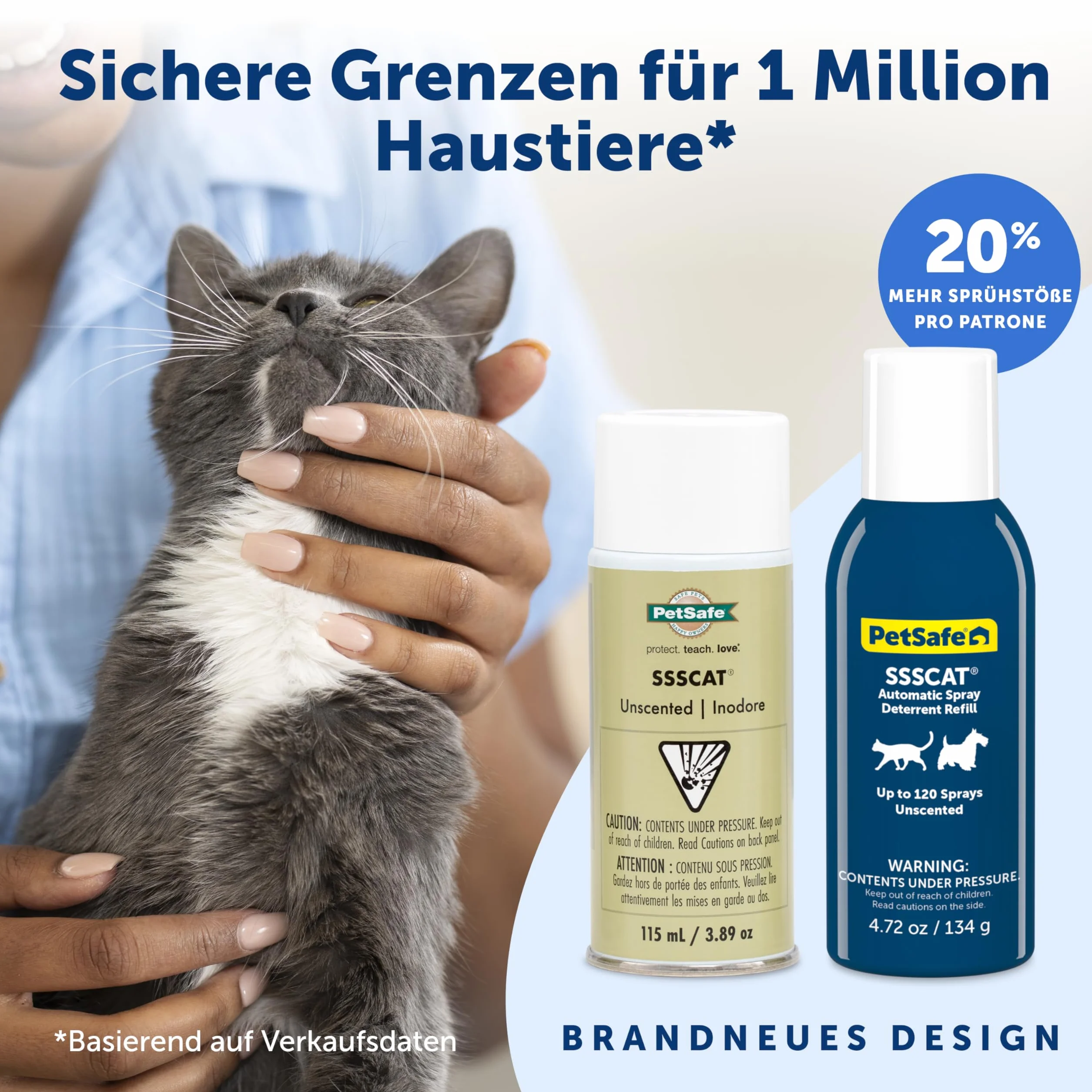 PetSafe Drinkwell Butterfly fontanna do picia dla kotów i małych psów, tworzywo sztuczne bez BPA, pojemność 1,5 l, niebieska
