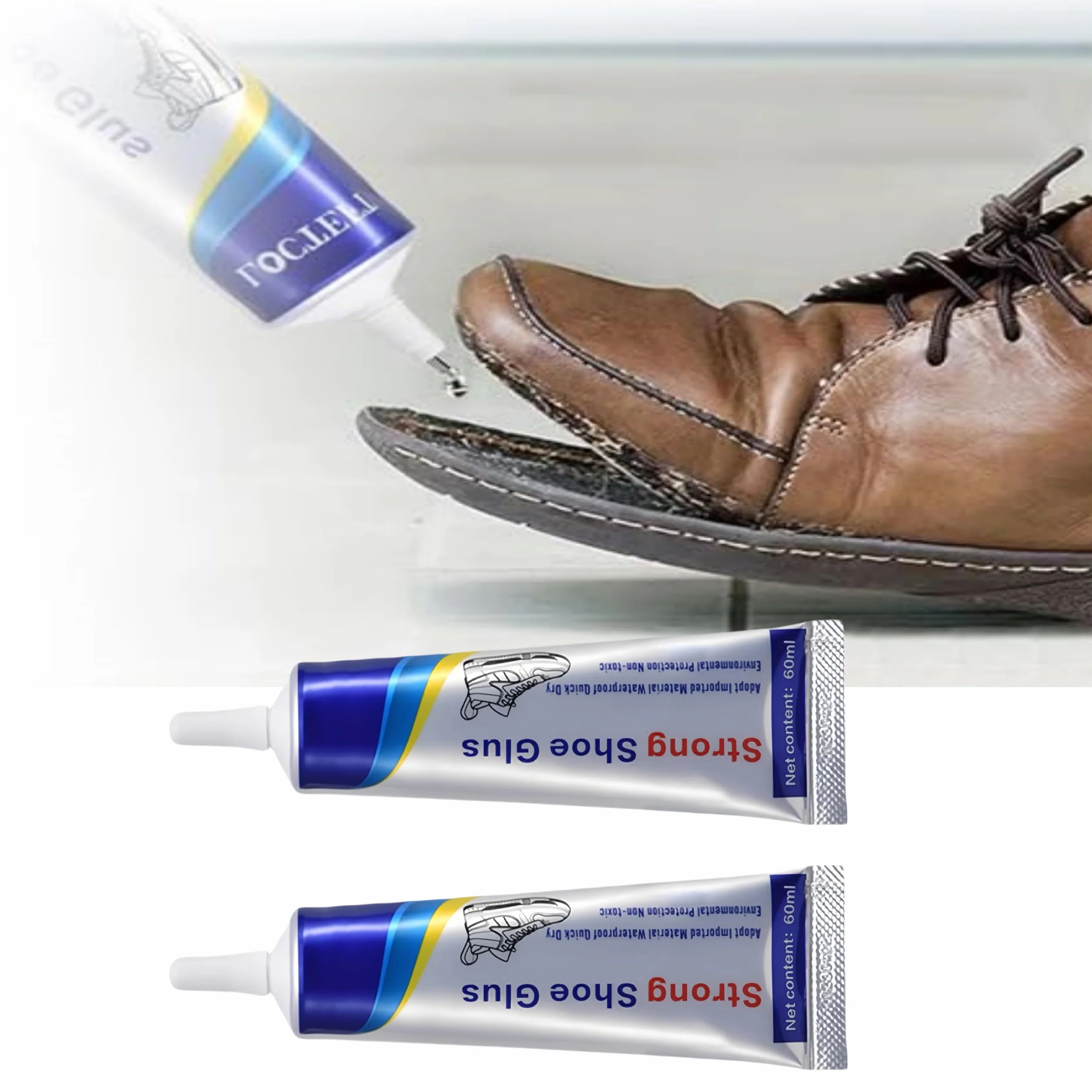 Klej do Butów Wodoodporny Przezroczysty 60 ml 2PCS