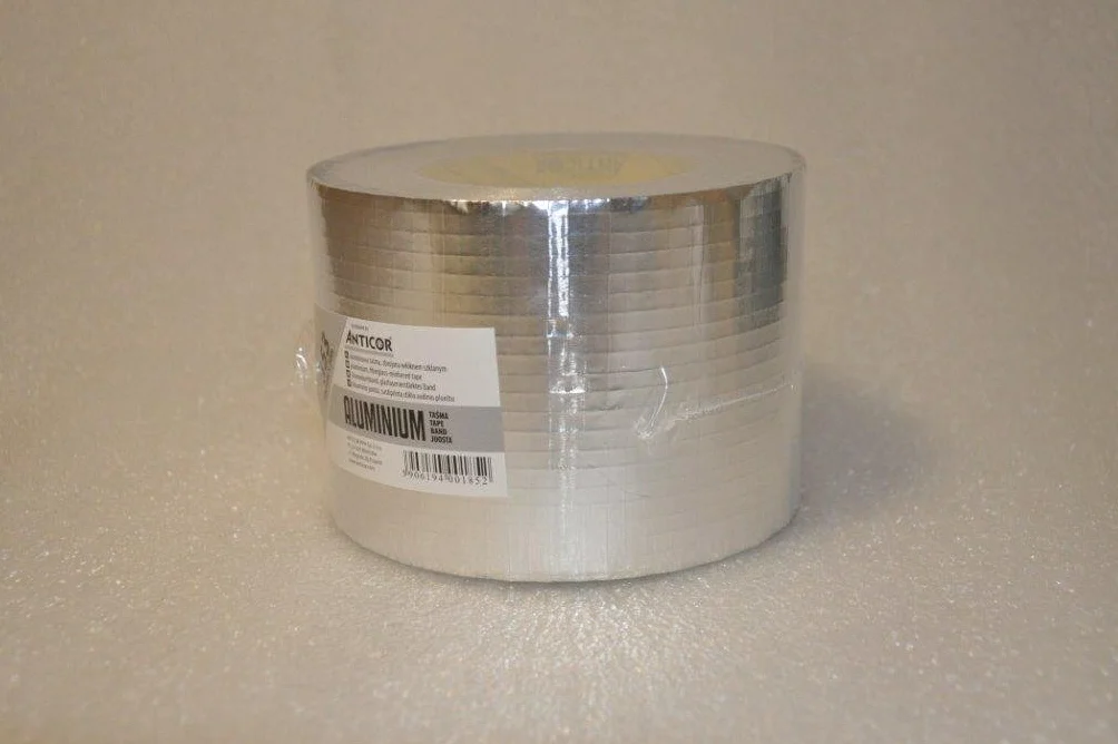 Aluminiowa taśma klejąca wzmocniona siatką 10 cm x 50 m do systemów wentylacyjnych i klimatyzacyjnych