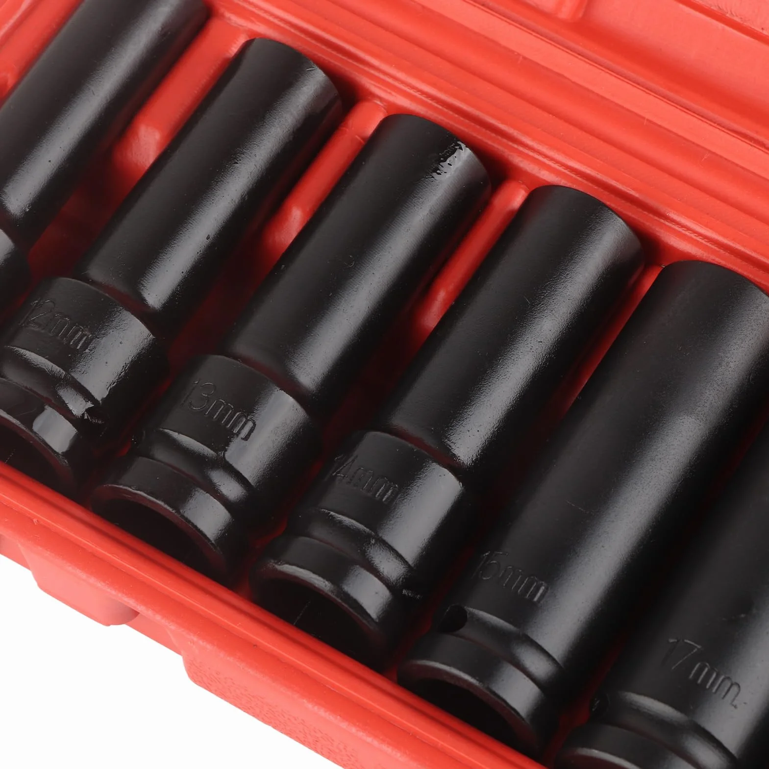 Ejoyous Zestaw Nakrętek do Kluczy Udarowych 1/2 cala, 10 sztuk, Zestaw Nasadek Udarowych 12,5 mm (1/2 ") i 10-24 mm