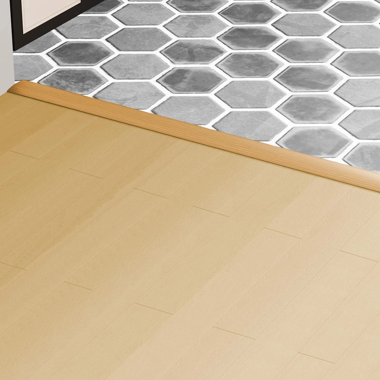 Listwa progowa PVC 5 cm samoprzylepna Aspen Żółty 2 m