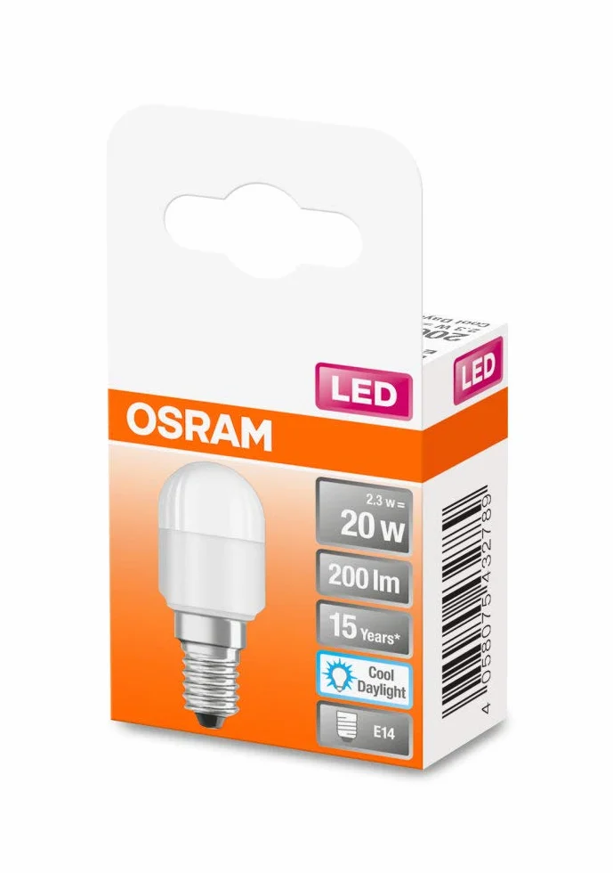 OSRAM LED SPECIAL T26 / Lampa LED: E14, 2,30 W, matowe, Kąt rozsyłu światła: 160 °, Chłodne światło dzienne, 6500 K