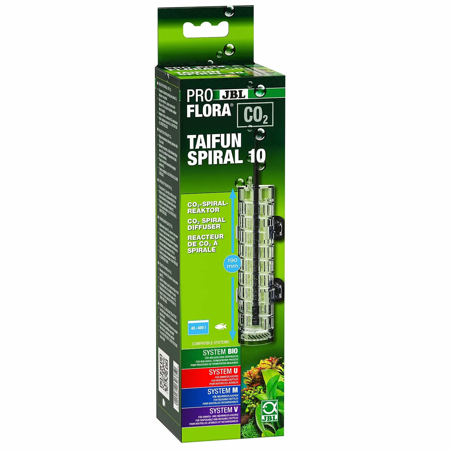 JBL PROFLORA CO2 TAIFUN SPIRAL 10 reaktor CO2 do akwariów słodkowodnych 400 l