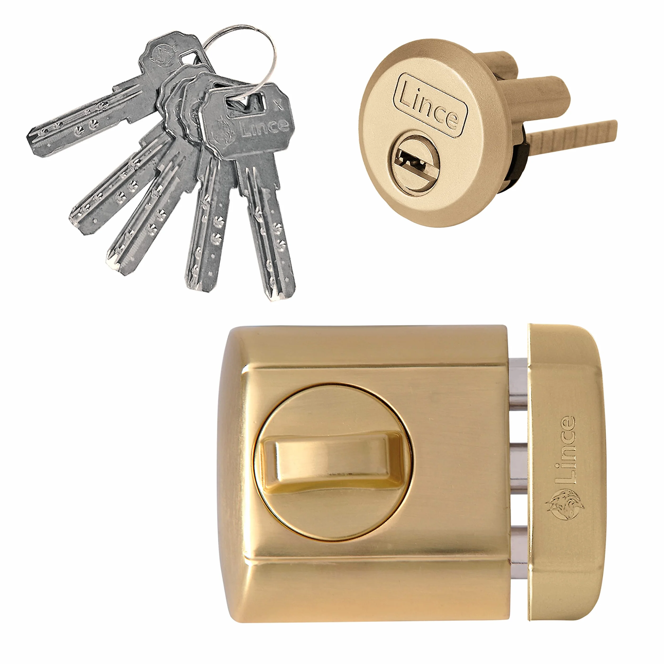 Lince Zamek Supra Key 4930-Hl Supra Key, mosiężna powłoka