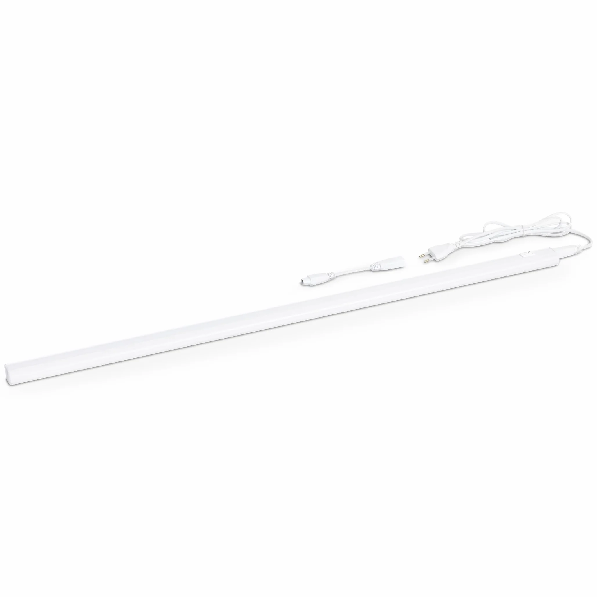 SEBSON Lampa LED do zabudowy kuchennej, 90 cm, z wtyczką i przełącznikiem, 4000 K, neutralna biel, 12 W, 1900 lm, listwa świetlna LED 230 V, lampa kuchenna do zabudowy 880 x 30 x 22 mm