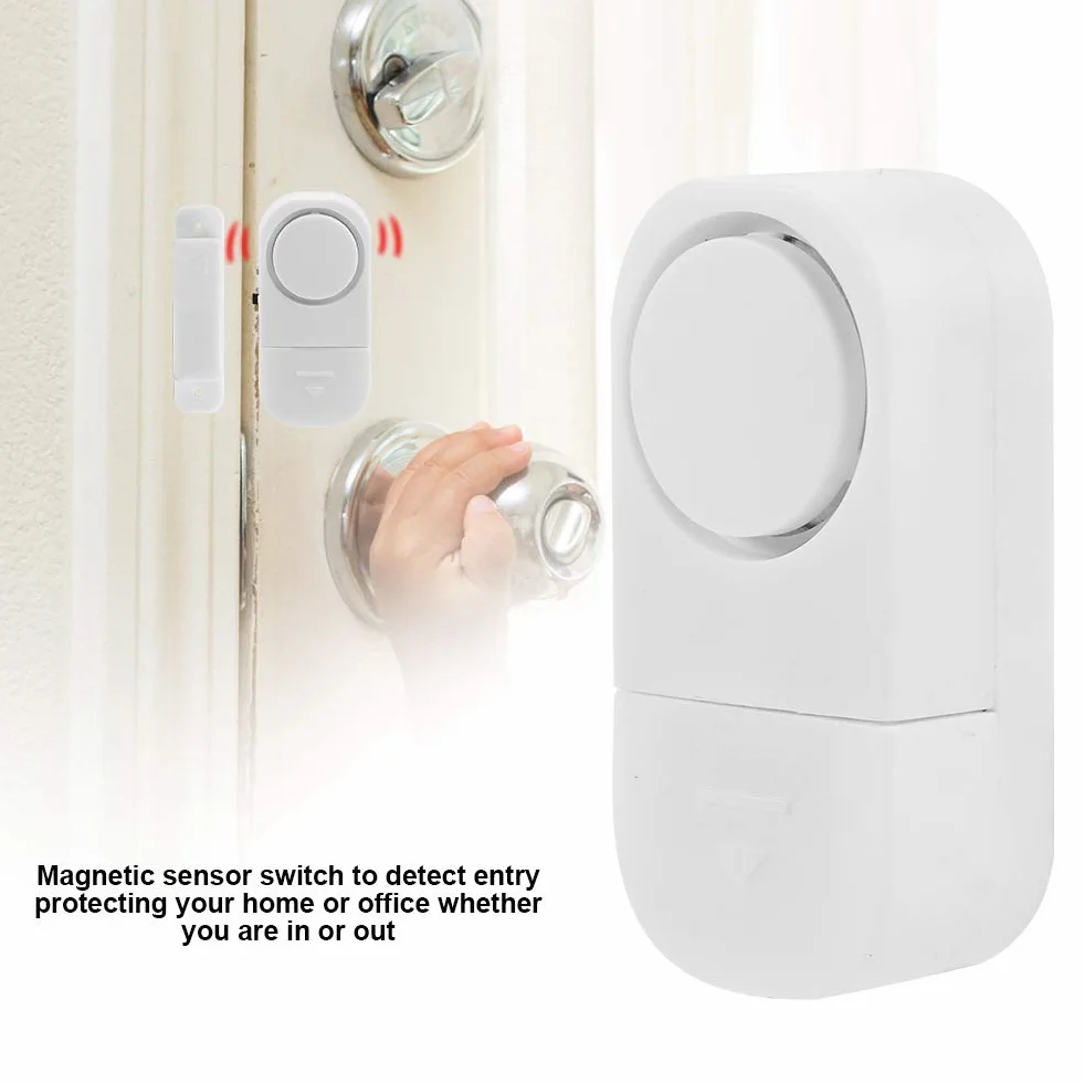 System Alarmowy Antywłamaniowy do Domu i Drzwi z Czujnikiem Magnetycznym i instalacją Kleju