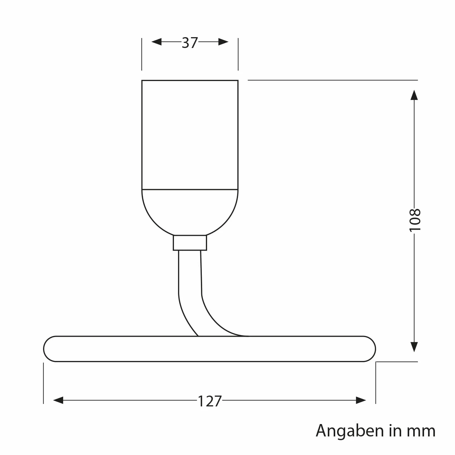 ledscom.de Lampa stołowa/Oprawka/Trójkątna podstawa trójkątna TRIN, przełącznik, aluminium, czarny, 1x E27 maks. 60W