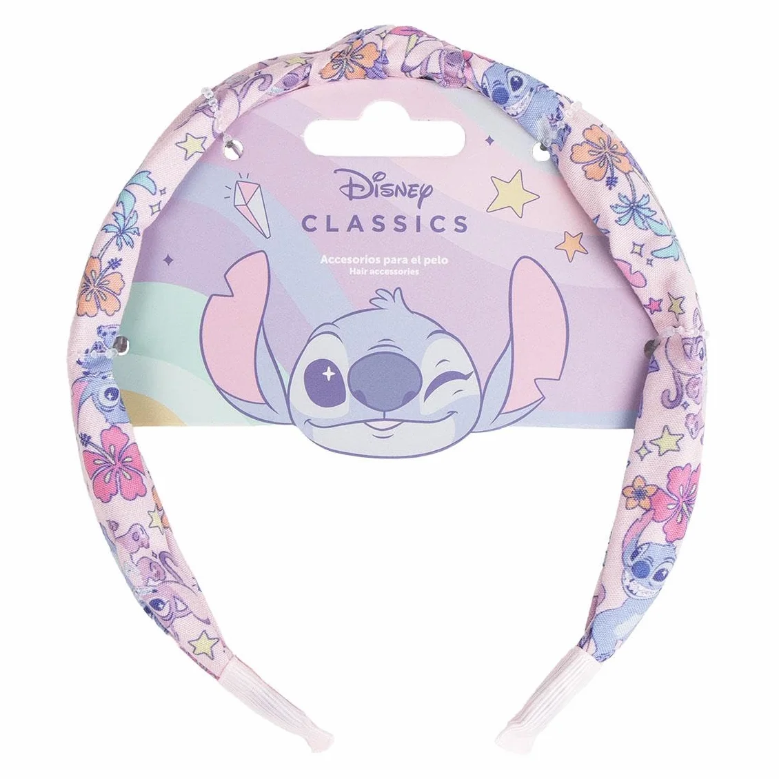 Disney Stitch opaska do włosów z nadrukiem ściegu dla dziewcząt