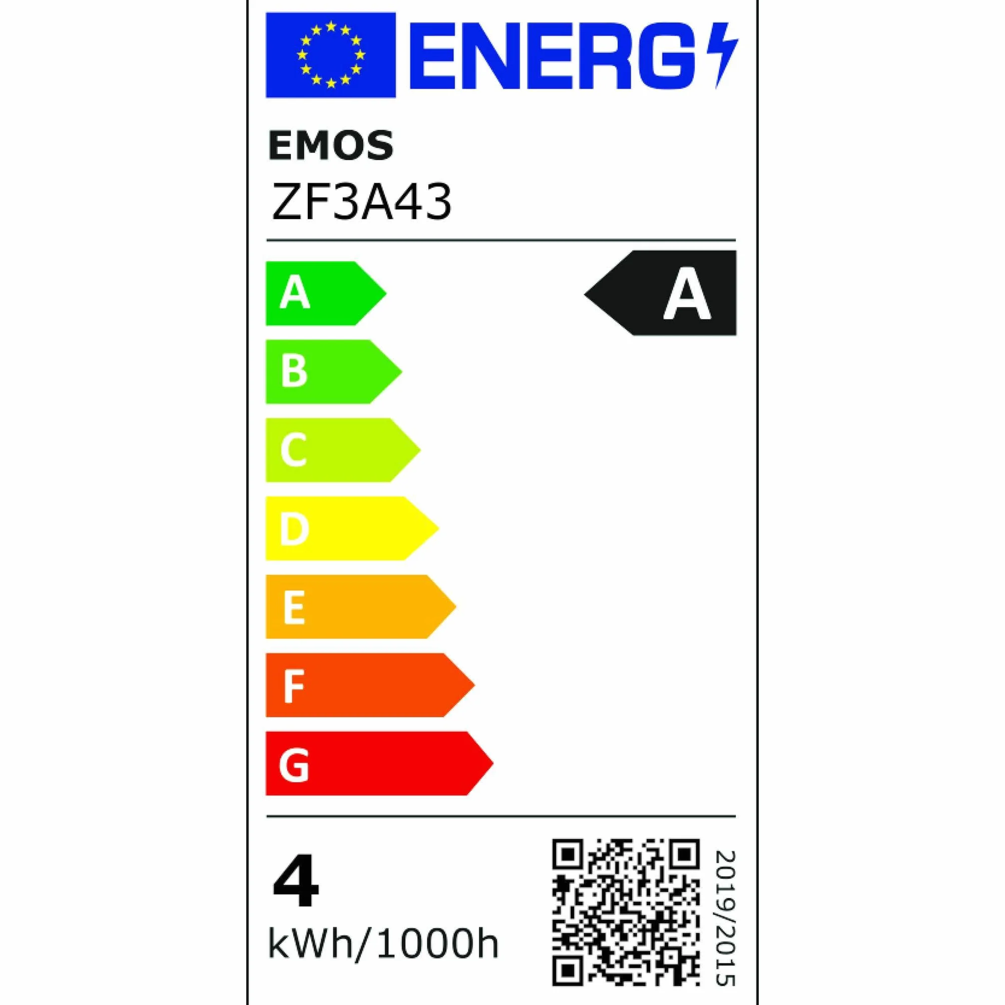 EMOS Żarówka LED Edison Candle E14 3,8W 60W 806lm 4000K CRI80 360°