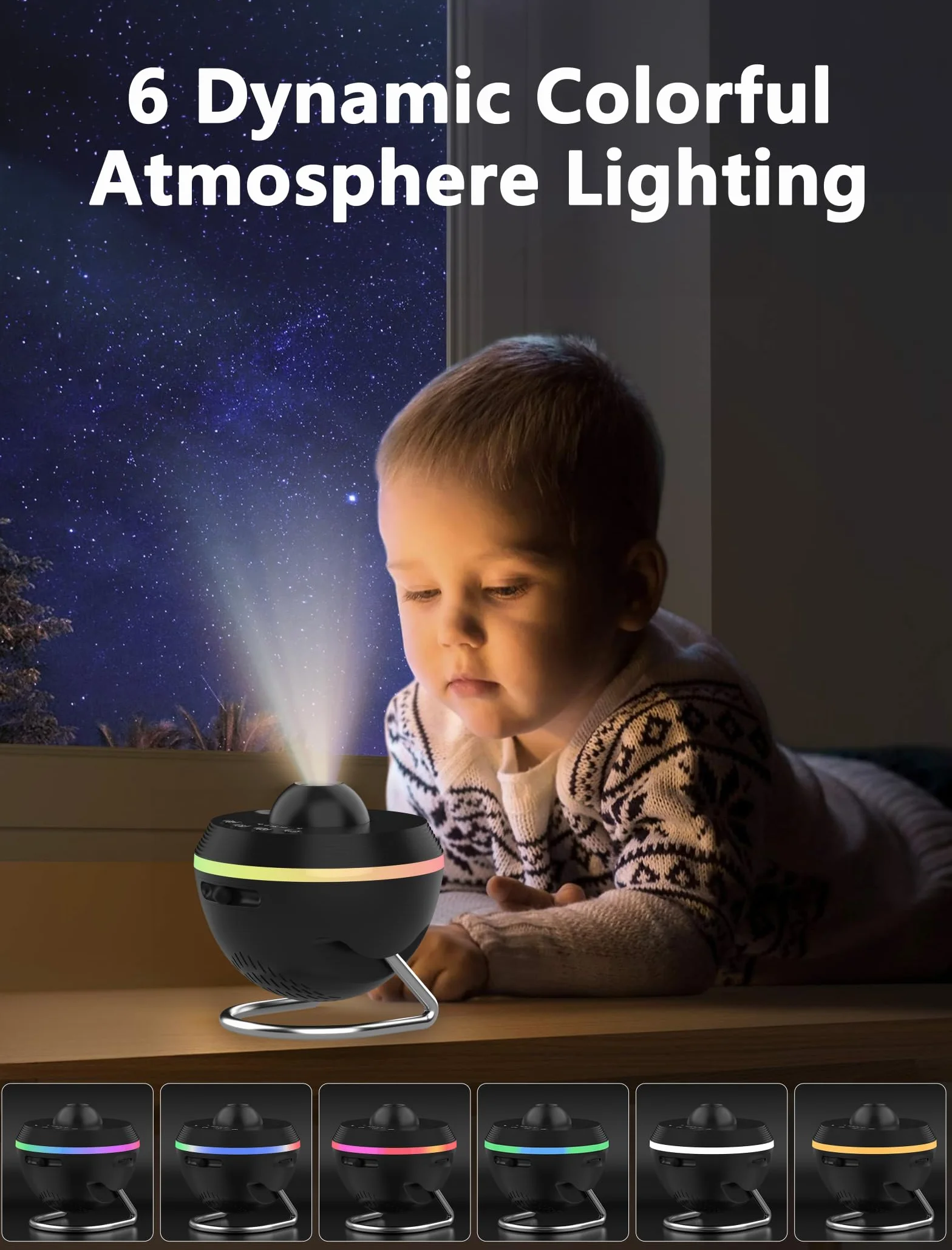 MERTTURM Projektor Gwiazd i Gwiaździstego Nieba na Sufit, 13 Tarcze z Wyraźnym Efektem Meteorytów, Planetarium Projektor dla Dzieci i Dorosłych, Idealny Prezent na Święta