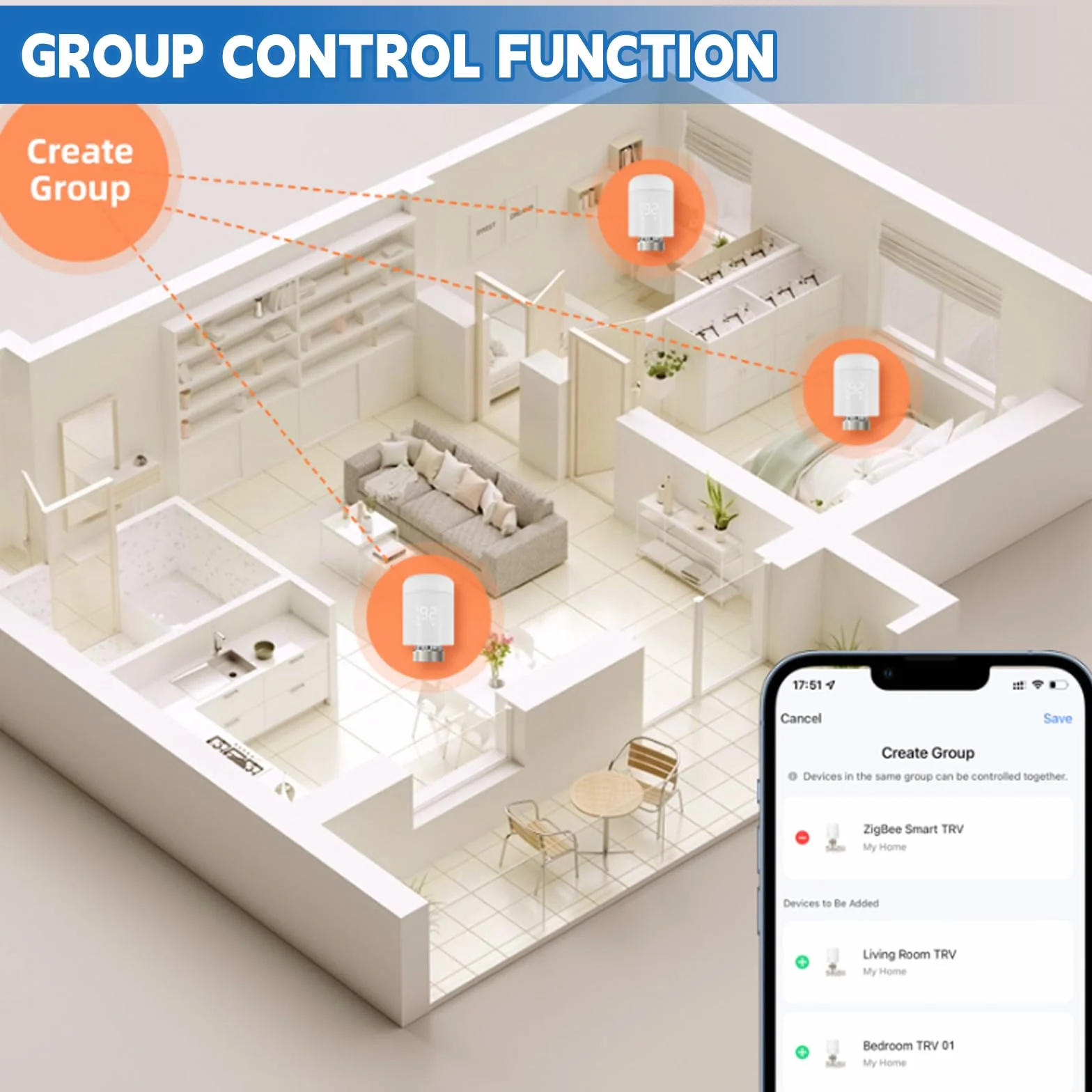 Inteligentny termostat grzejnikowy, termostat WiFi, regulator ogrzewania, termostat z aplikacją sterowania głosowego, programowalny termostat kompatybilny z Tuya/Alexa APP/Google