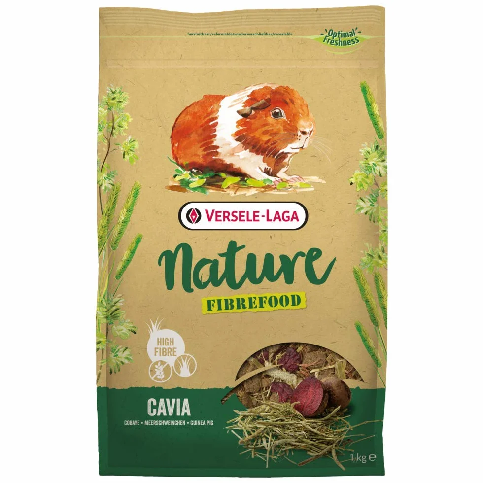 Żywność dla małych zwierząt Versele-laga Versele-laga 1kg Cavia Nature FibraFood / 5