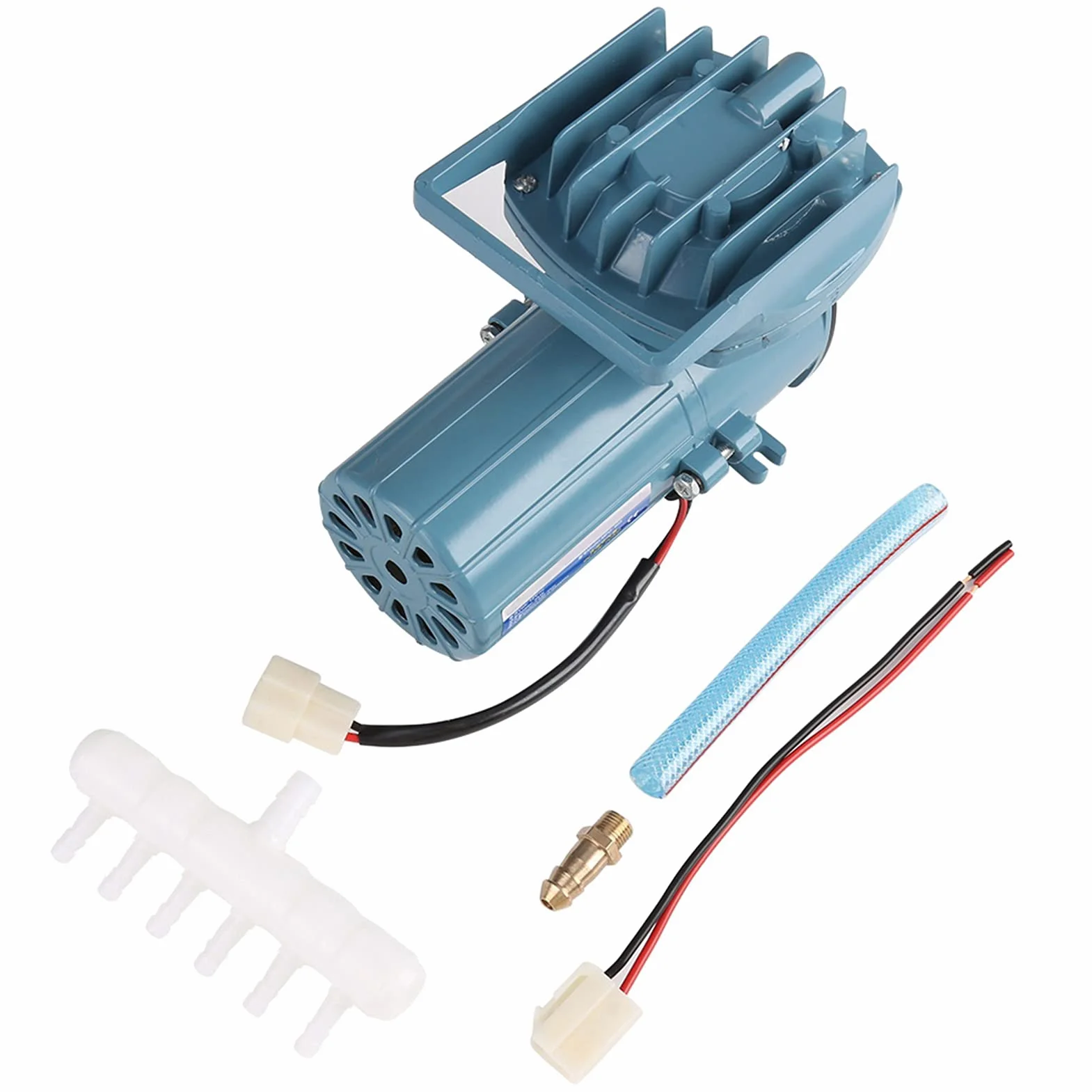 Sxhlseller Pompa Powietrza do Akwarium 35W DC 12V, 68L/min, do Akwarium