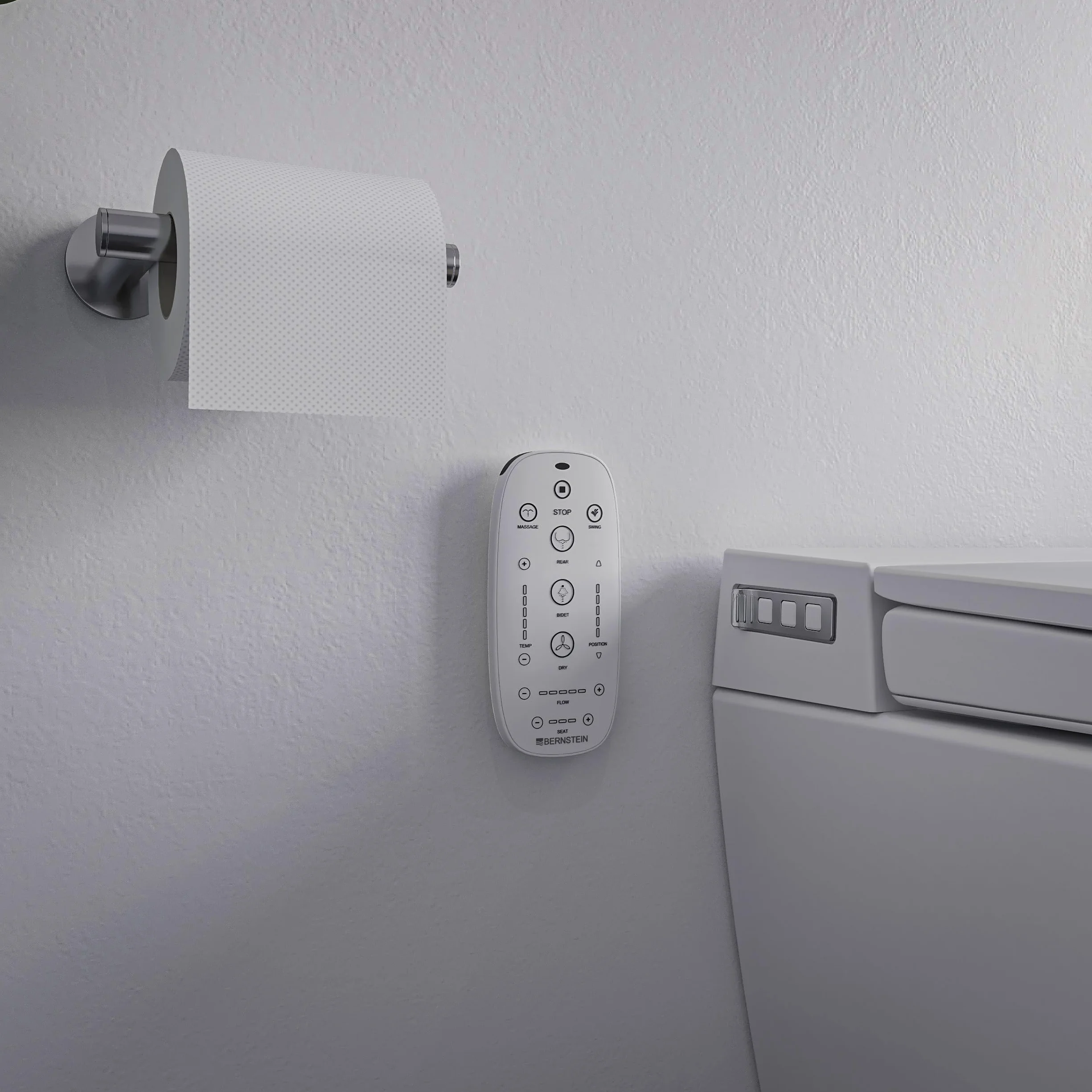 Bernstein 540 PRO Toaleta myjąca WC z funkcją bidetu, sterylizator wody, suszenie, podgrzewane siedzisko, bezkołnierzowa wisząca