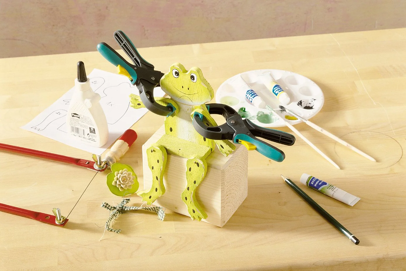 wolfcraft FZR Hobby zacisk zapadkowy I 3016000 I Idealny zacisk do hobby lub napraw domowych