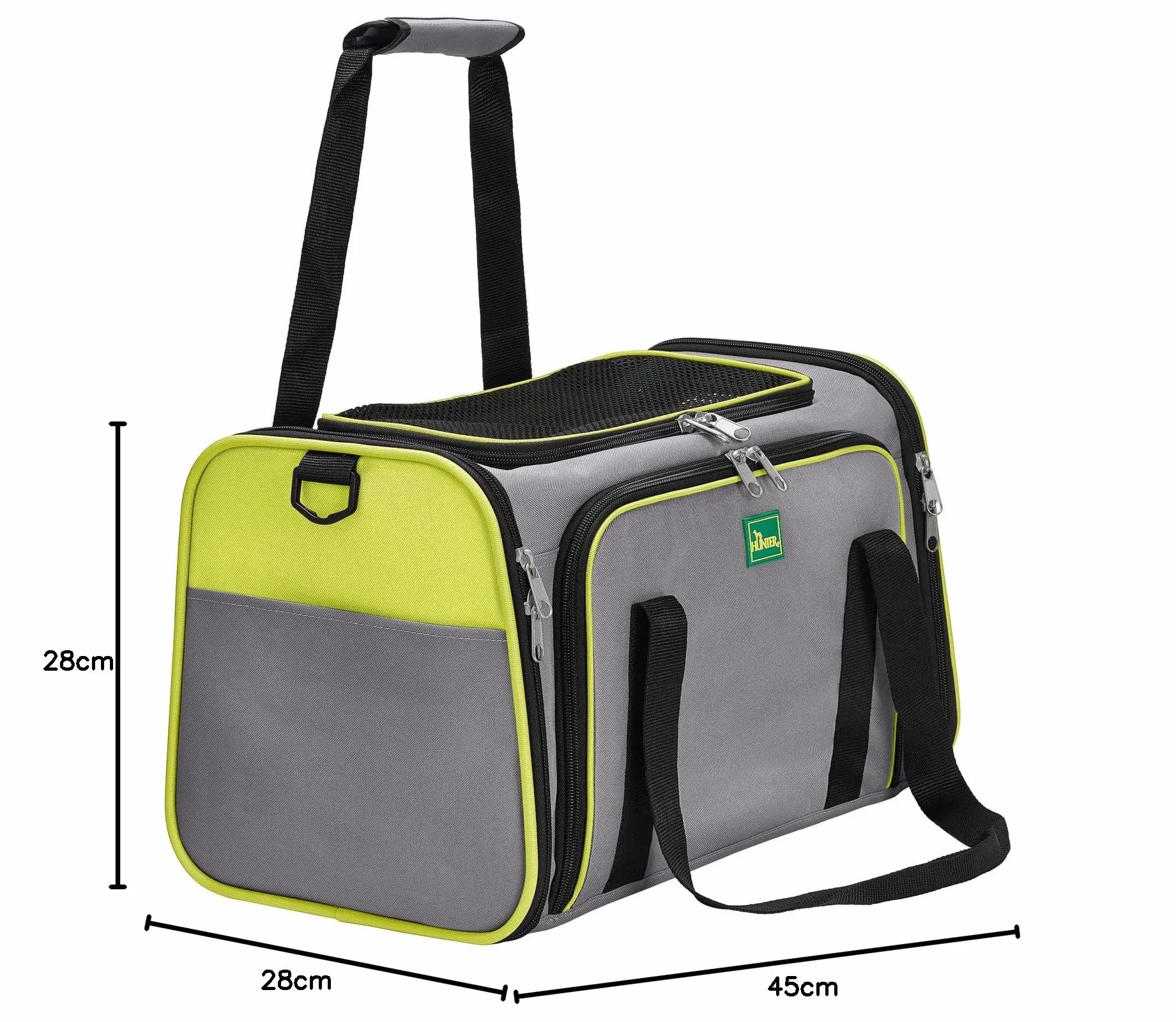 HUNTER torba transportowa Sydney 48 x 52 x 28 cm mała zielona/szara