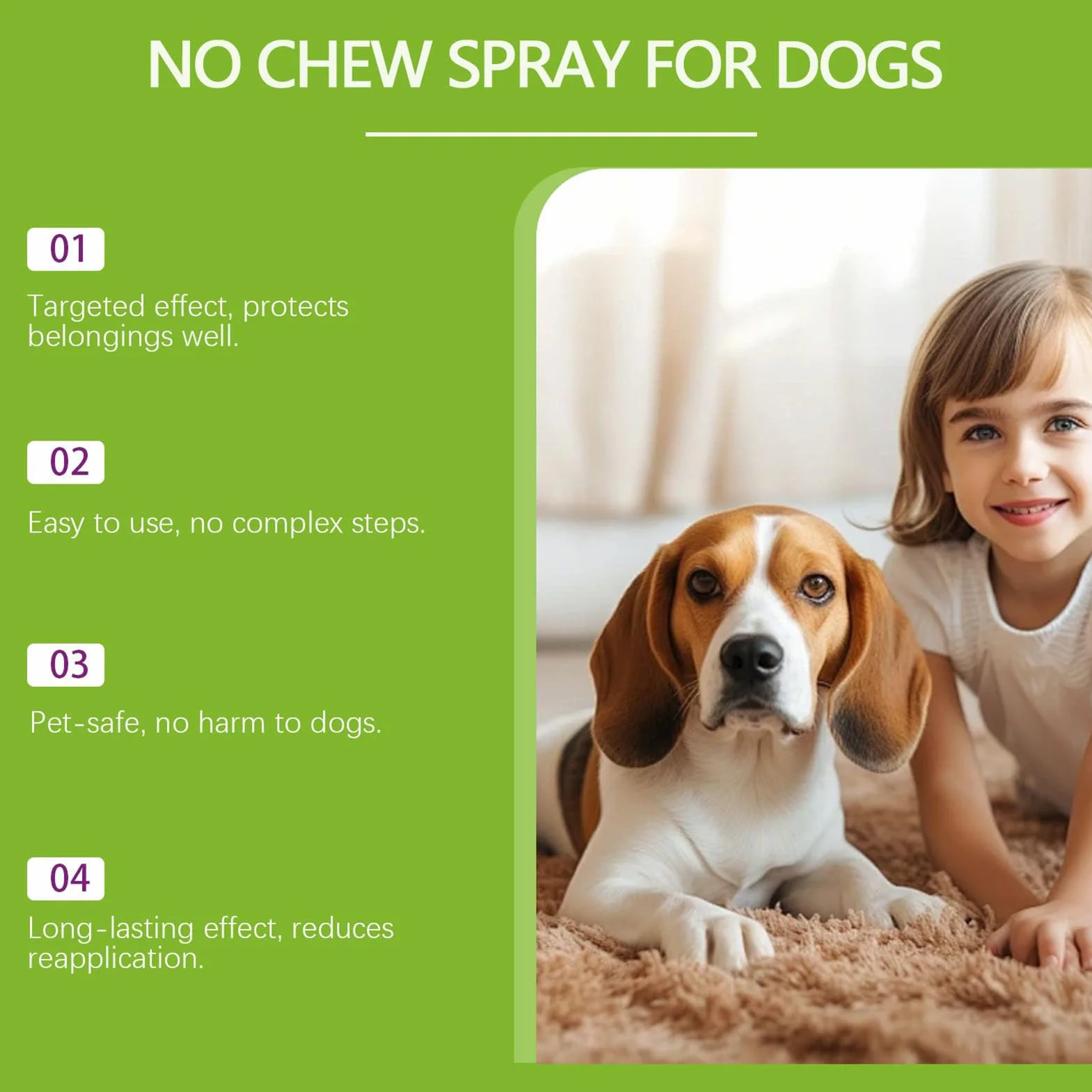 Spray do ?ucia dla psów, naturalny sk?adnik, 100 ml, naturalny korektor zachowania , spray ochronny do mebli, trwa?y, do wewn?trz, zewn?trz, dywan