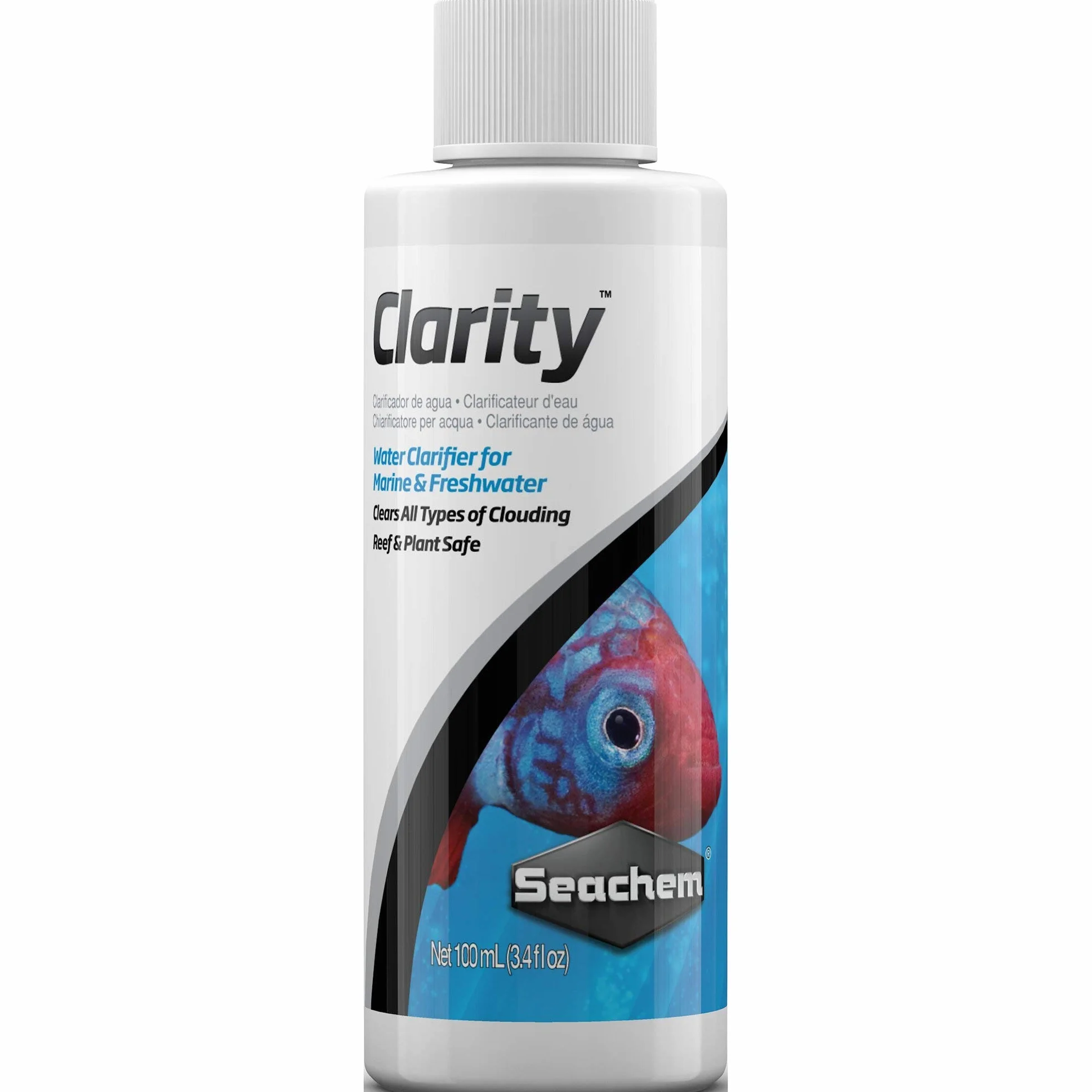 Seachem Clarity oczyszczacz wody, 100 ml, wielokolorowy, 145, 100 ml (1 opakowanie)