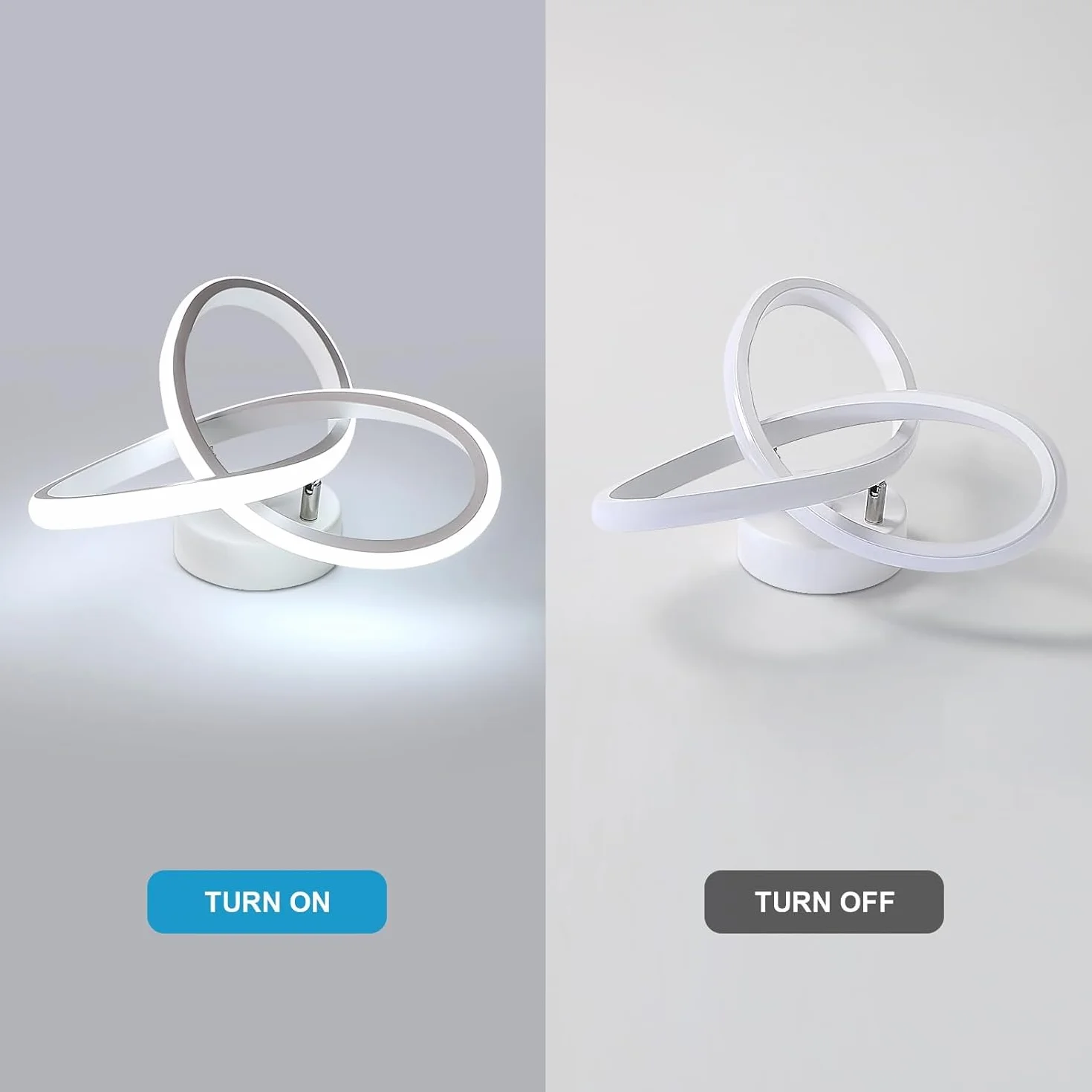Nowoczesna lampa sufitowa LED, 22W 2500lm Kreatywna lampa sufitowa LED w kształcie kwiatu, oświetlenie sufitowe do sypialni Salon Kuchnia Łazienka Korytarz, 24 * 11 CM, chłodna biel 6500 K