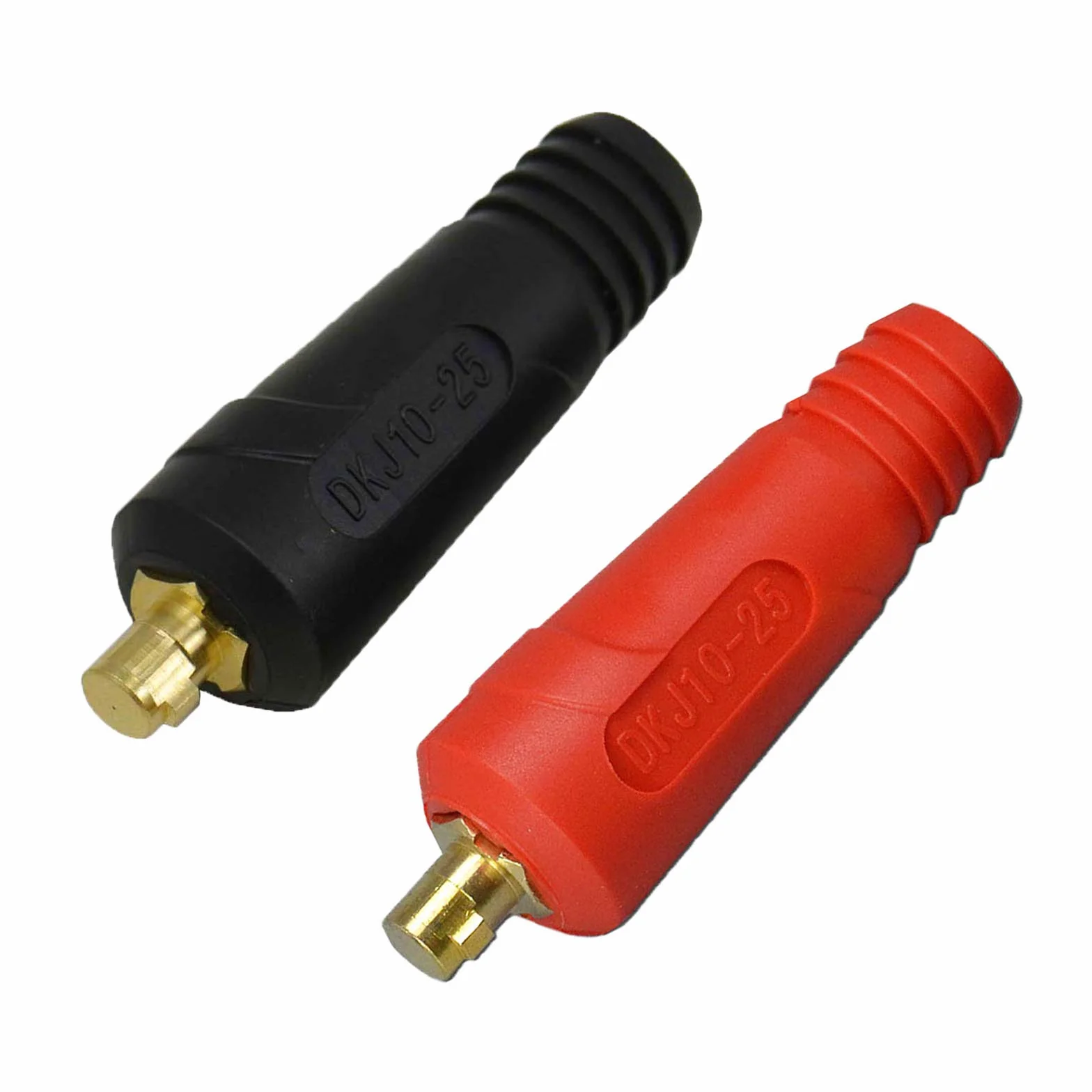 RIVERWELD TIG Spawanie panelu kablowego złącze-Plug DKJ10-25 200AMP DINSE Szybkie połączenie czerwony i czarny kolor 2PCS
