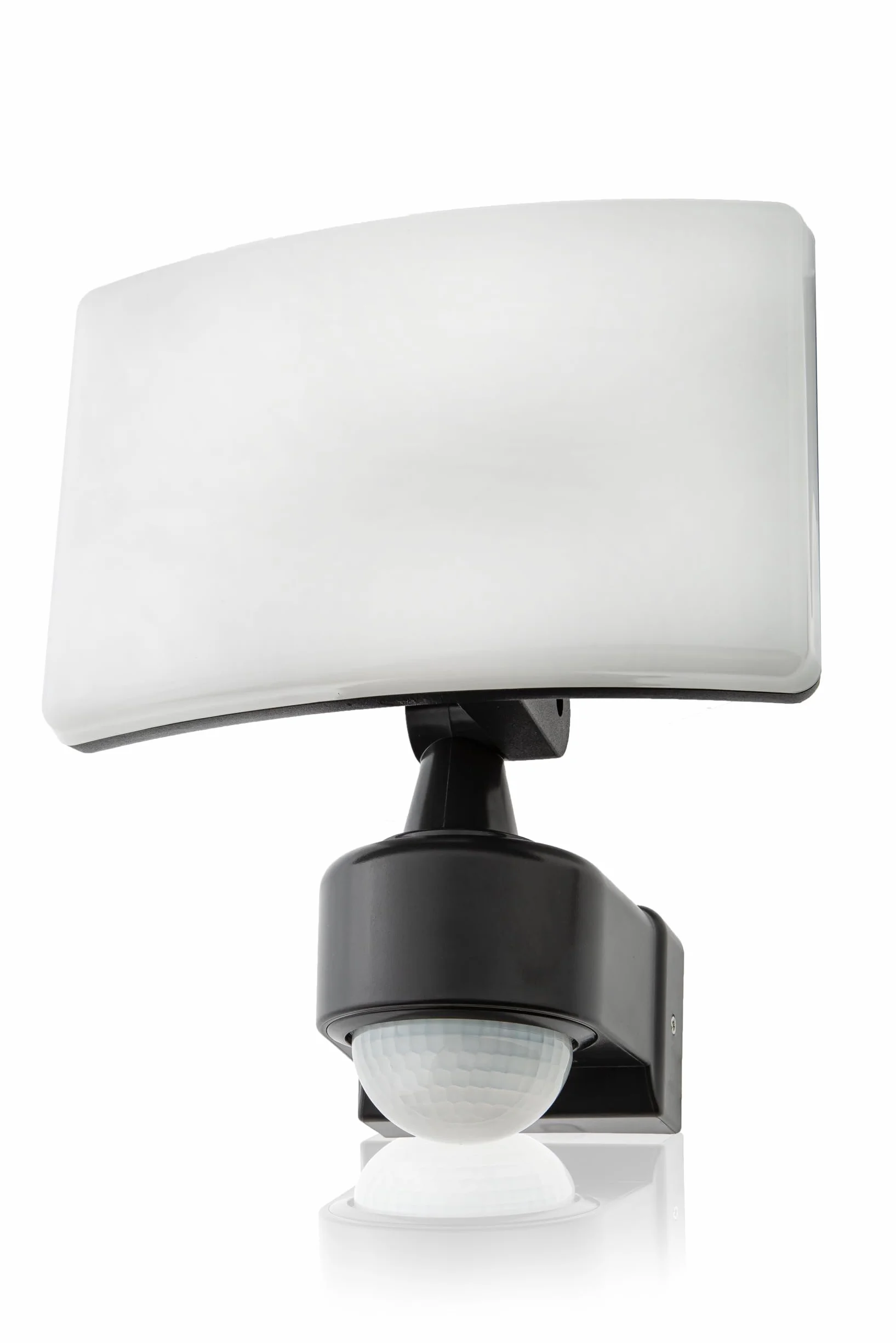 HUBER Reflektor LED z czujnikiem ruchu 360°, 20 W, 1800 lm, bardzo czuły (3 czujniki i soczewki matrycowe), ochrona przed skradaniem i ograniczenie obszaru, montaż ścienny i narożny, IP65, antracyt