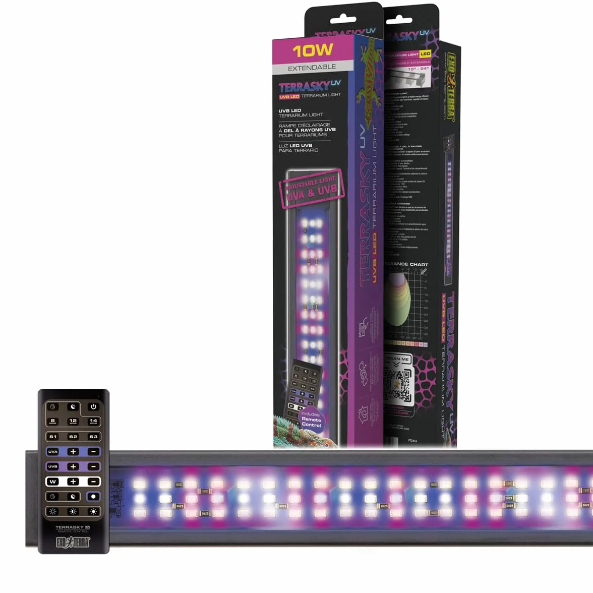 Exo Terra TerraSky oświetlenie terrariów UV LED, 10 W