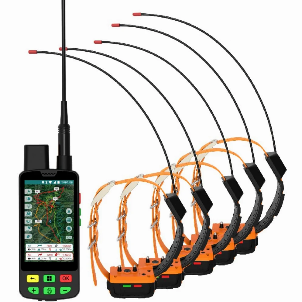 GPS Tracker dla psów myśliwskich, obroża do pozycjonowania satelitarnego, wodoodporna do 2 m, antena VHF dla lepszego śledzenia, idealna dla entuzjastów polowania