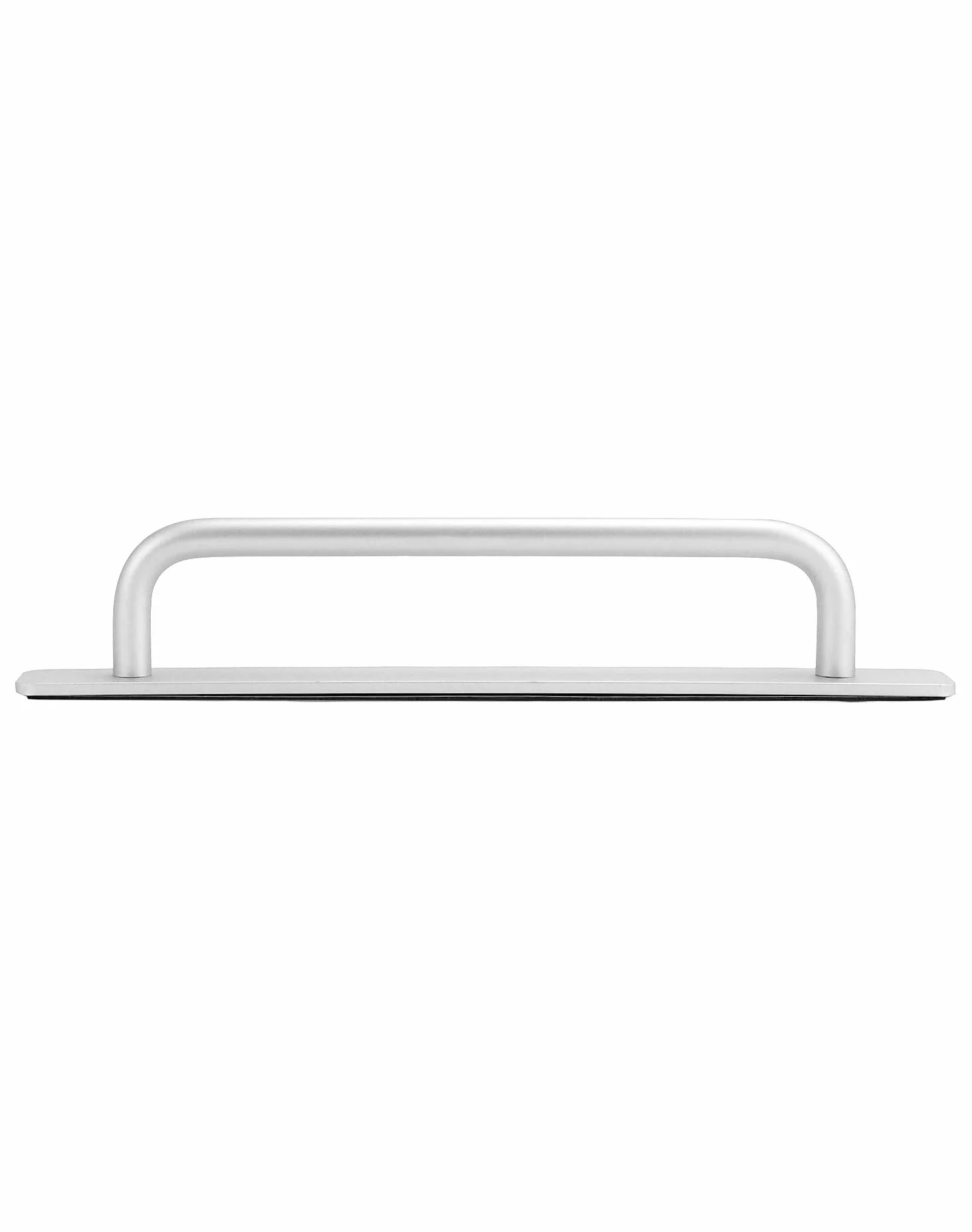 QWORK® 2 Pack Samoprzylepne klamki do drzwi Uchwyty meblowe, aluminiowe uchwyty do szafy Łazienka Szafki kuchenne Sypialnia 210 x 25 mm Srebrny