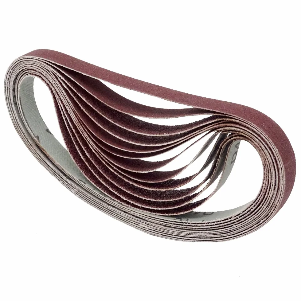 SBS Taśmy szlifierskie Mix | 13 x 451 mm | 96 sztuk | po 16 szt. # 40, 60, 80, 120, 180, 240