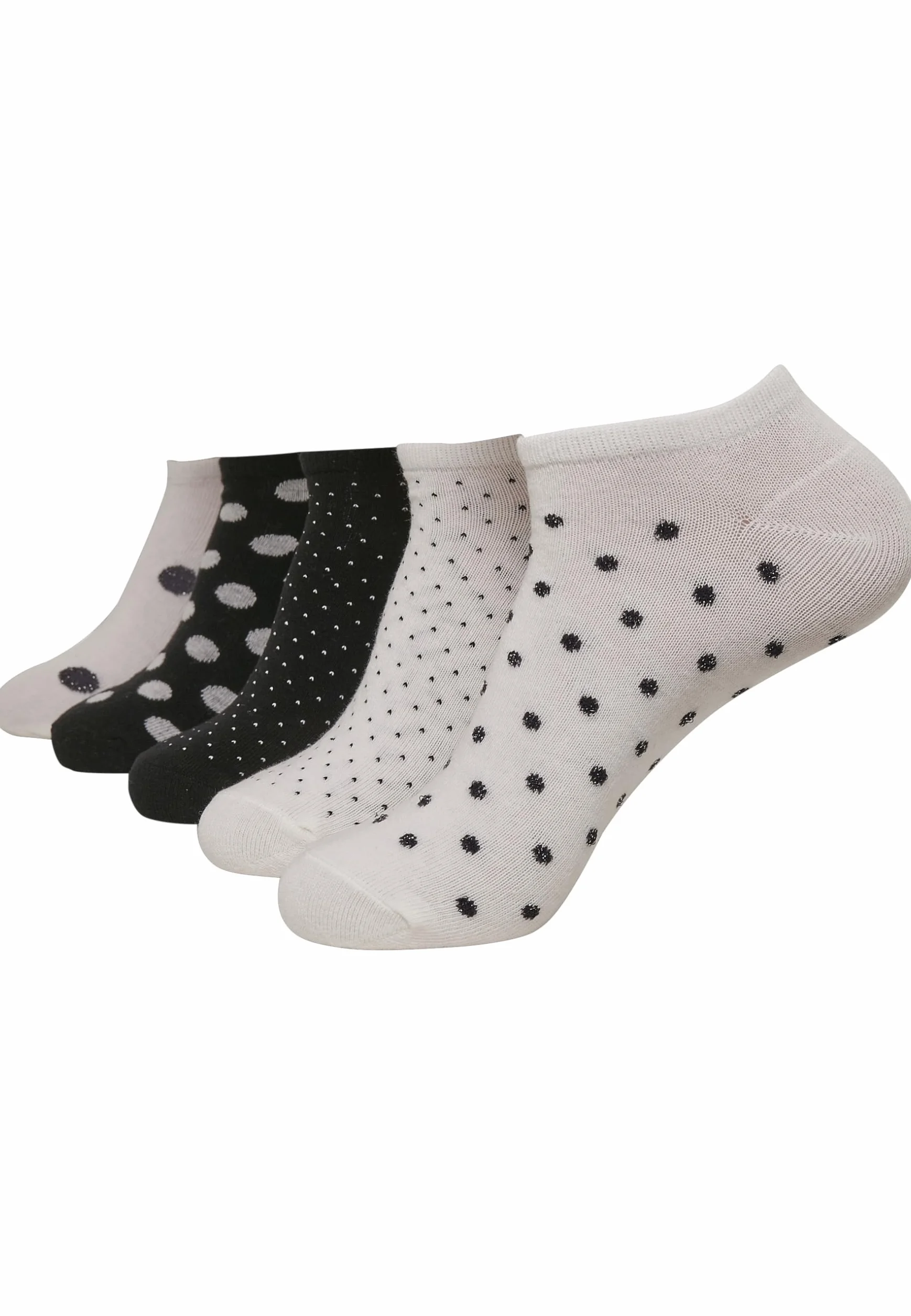Urban Classics skarpety Uniseks No Show Socks Dots 5-pak